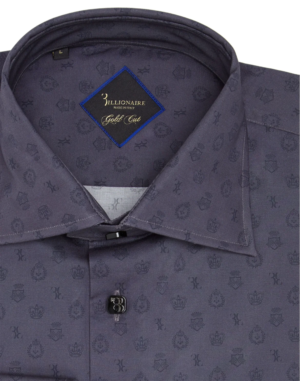 Shirt Gold Cut LS/multi Members only, цвет: Черный