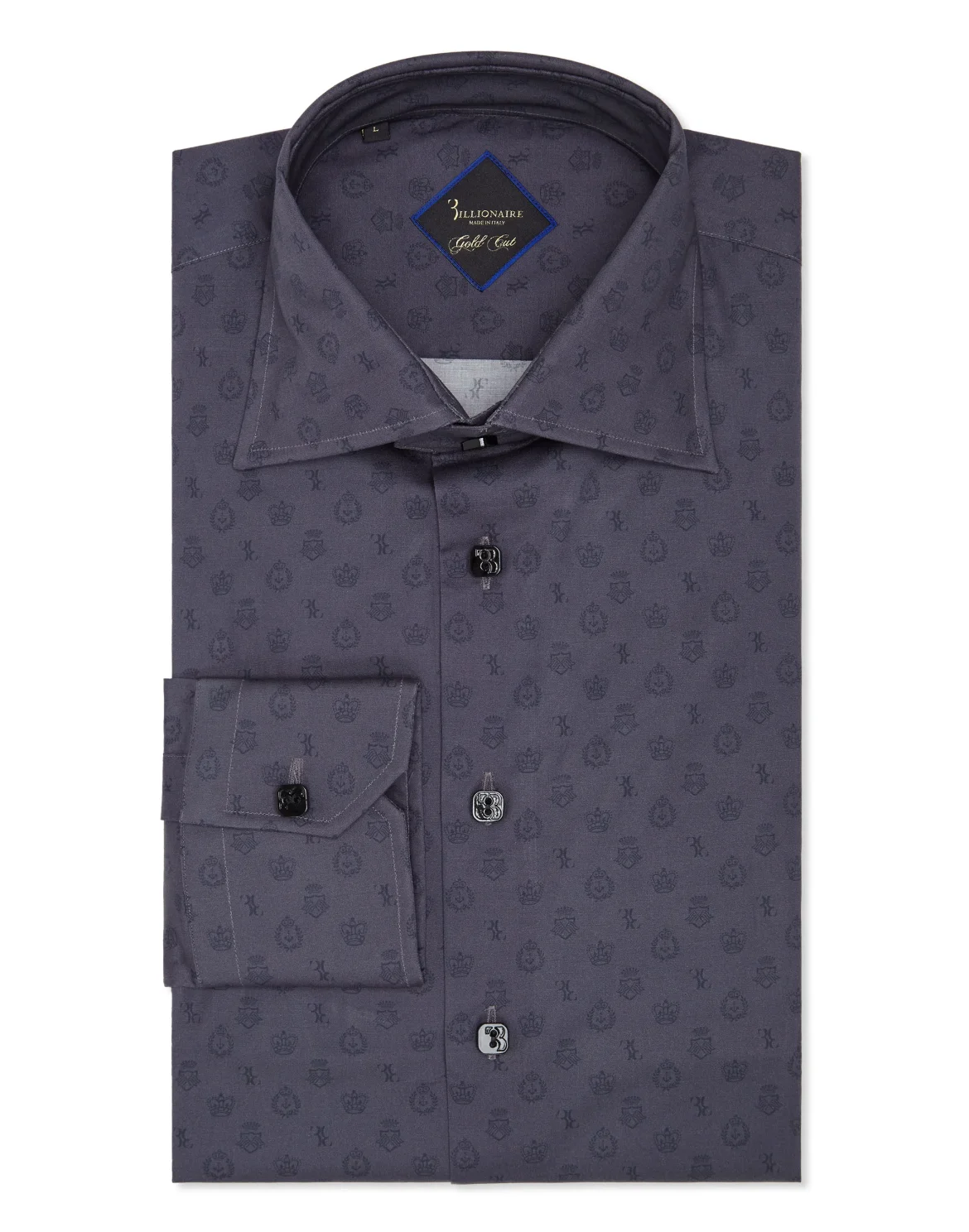 Shirt Gold Cut LS/multi Members only, цвет: Черный