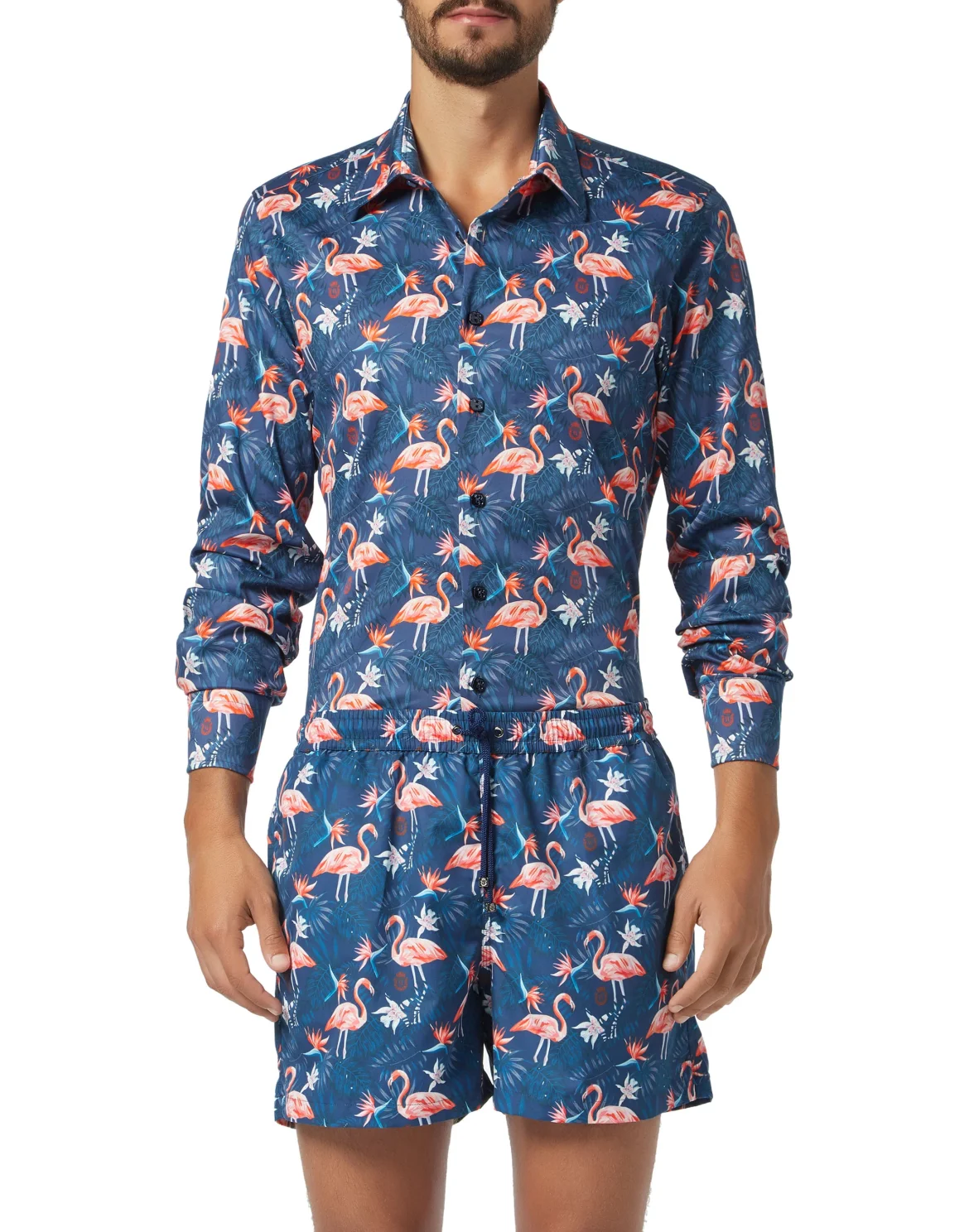 Beachwear Short Trousers Palms, цвет: Синий