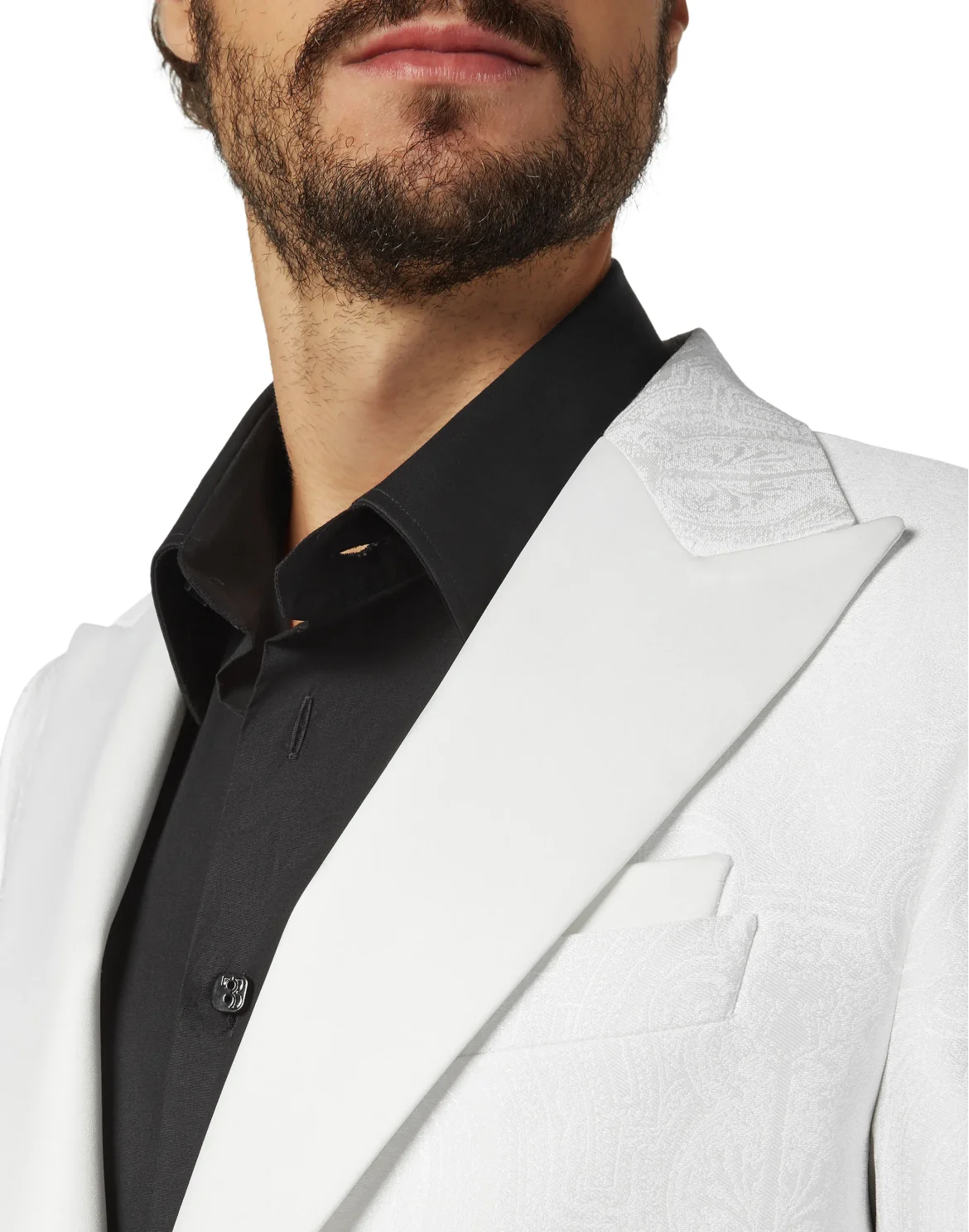 Blazer Super Slim Fit Paisley, цвет: Белый