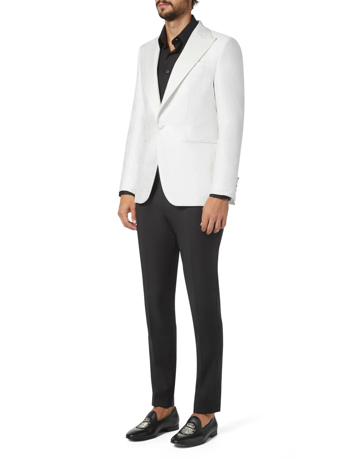 Blazer Super Slim Fit Paisley, цвет: Белый