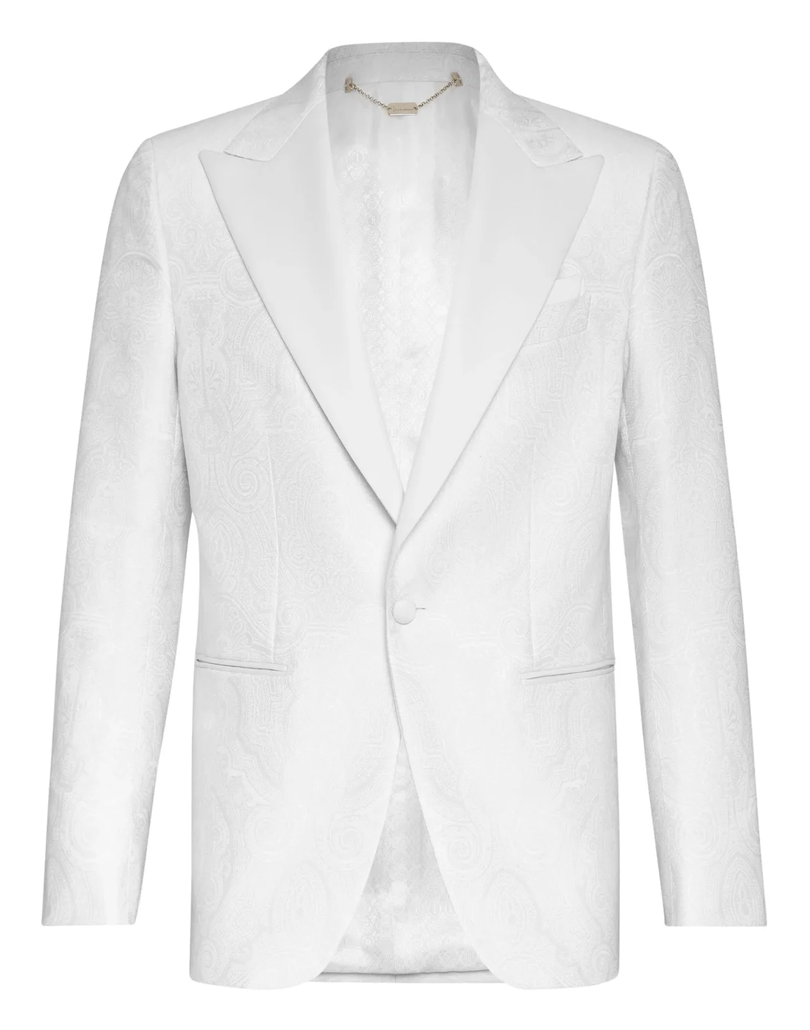Blazer Super Slim Fit Paisley, цвет: Белый