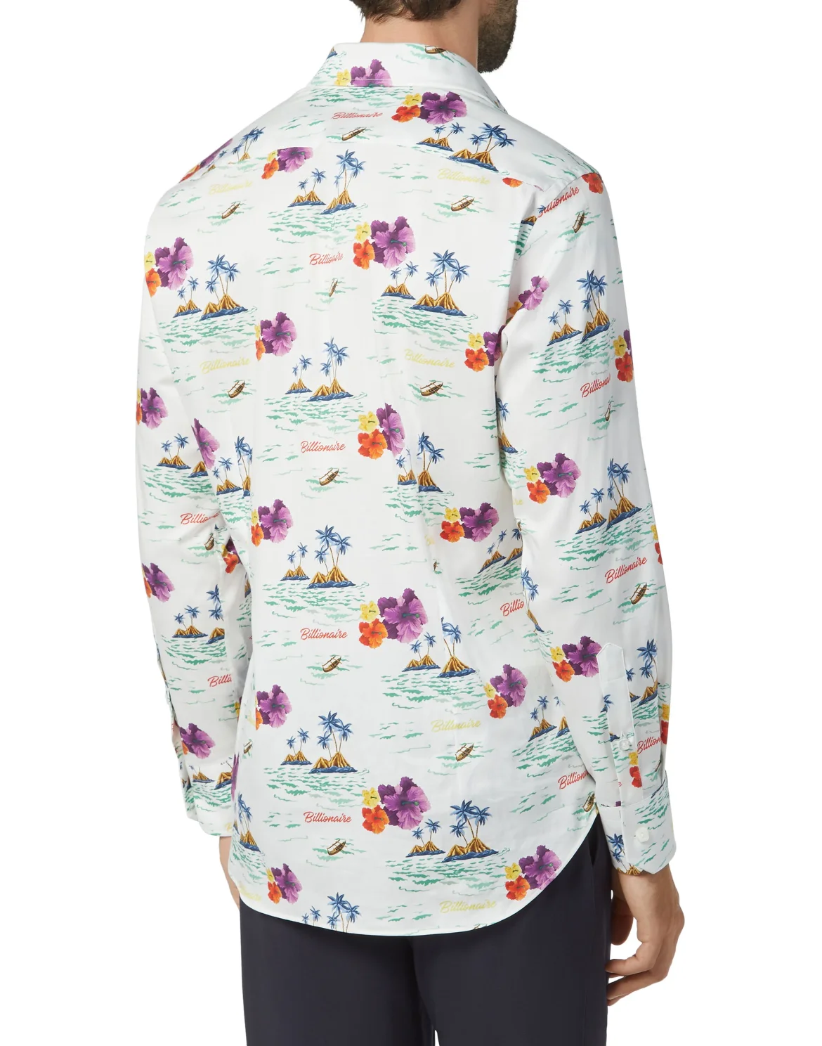 Shirt Gold Cut LS/Milano Palms, цвет: Белый