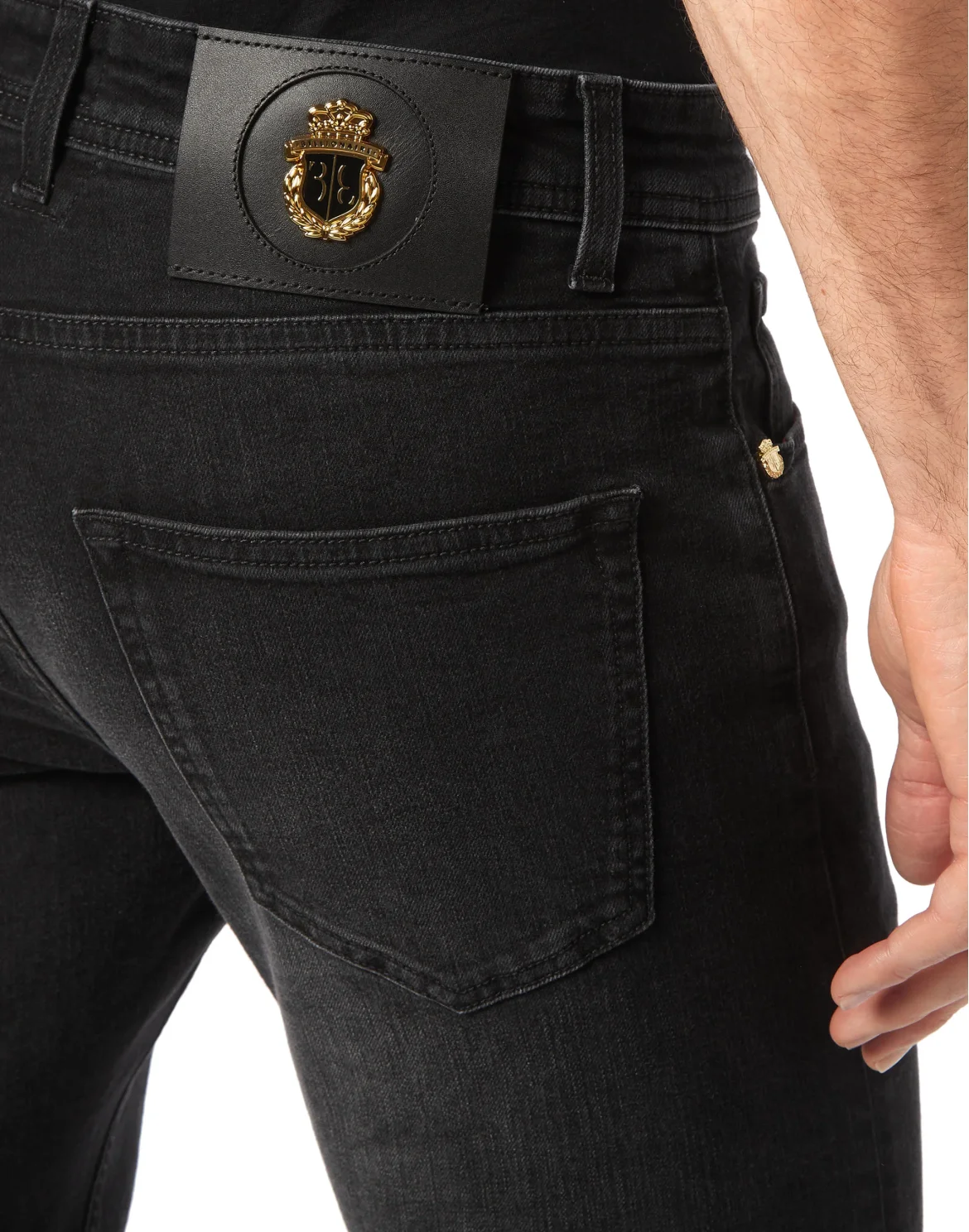Denim Trousers Super Straight Cut, цвет: Черный