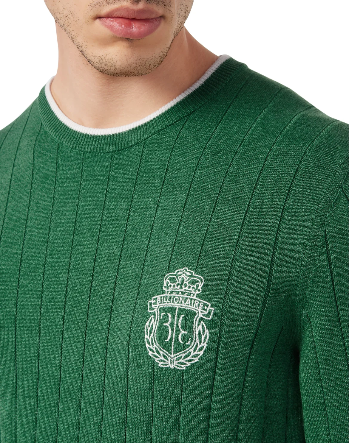 Wool/Cotton Pullover  LS, цвет: Зеленый