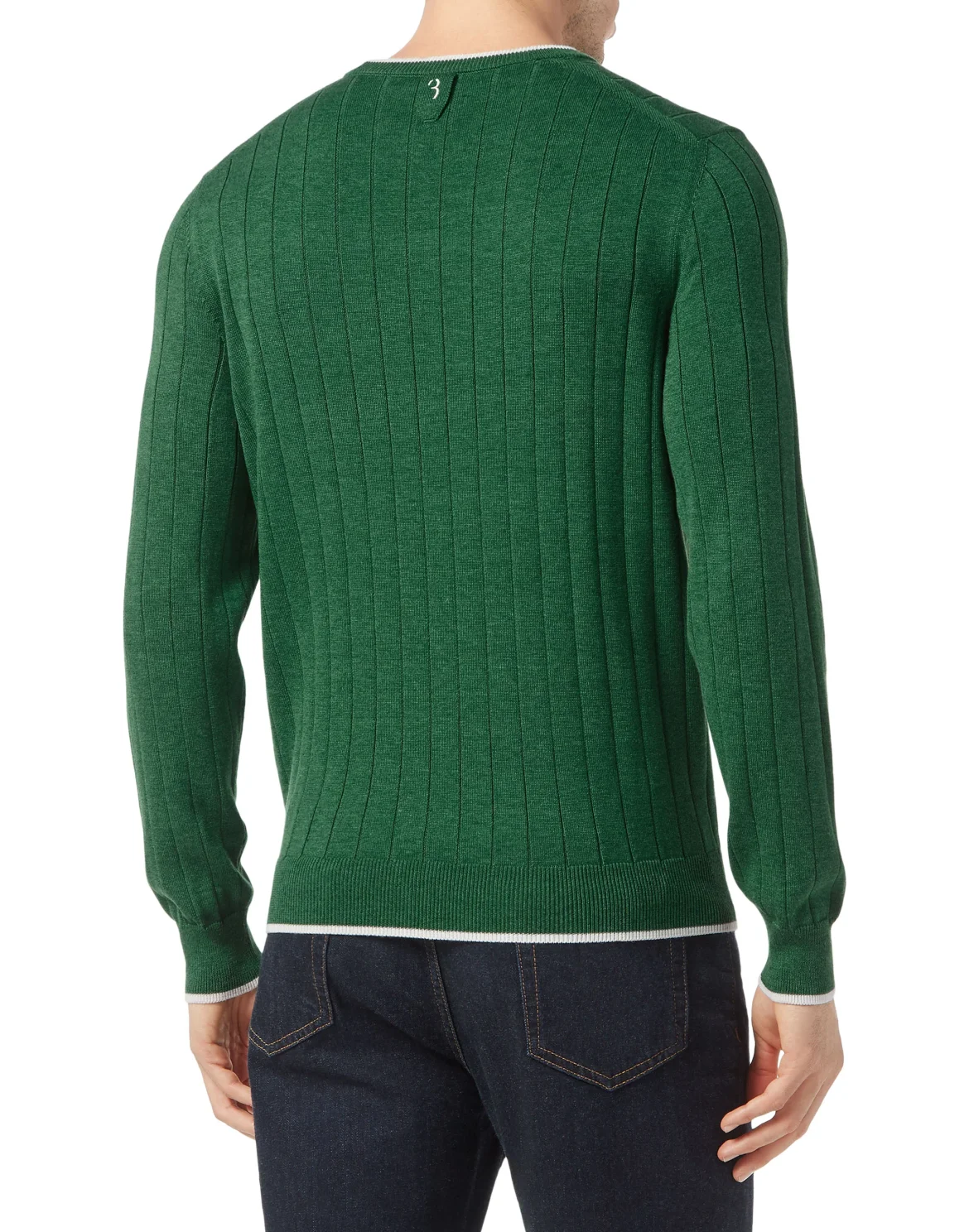 Wool/Cotton Pullover  LS, цвет: Зеленый
