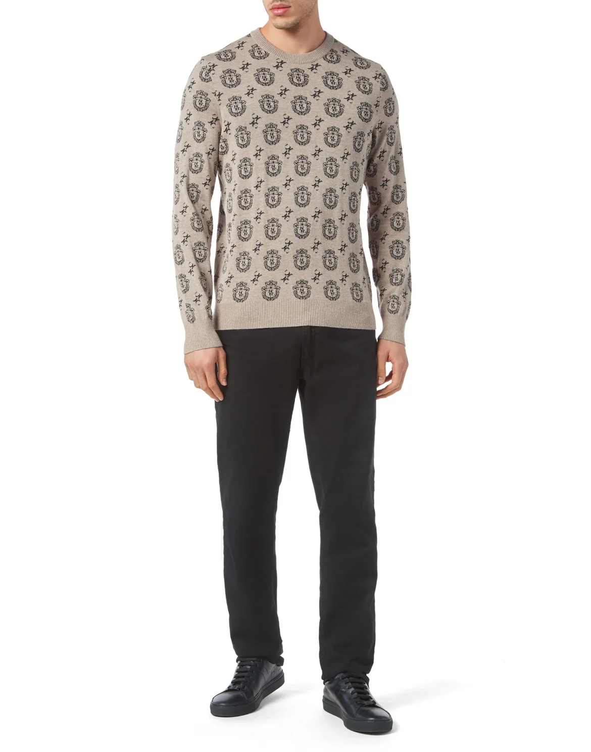 Wool/Cotton Pullover LS, цвет: Синий