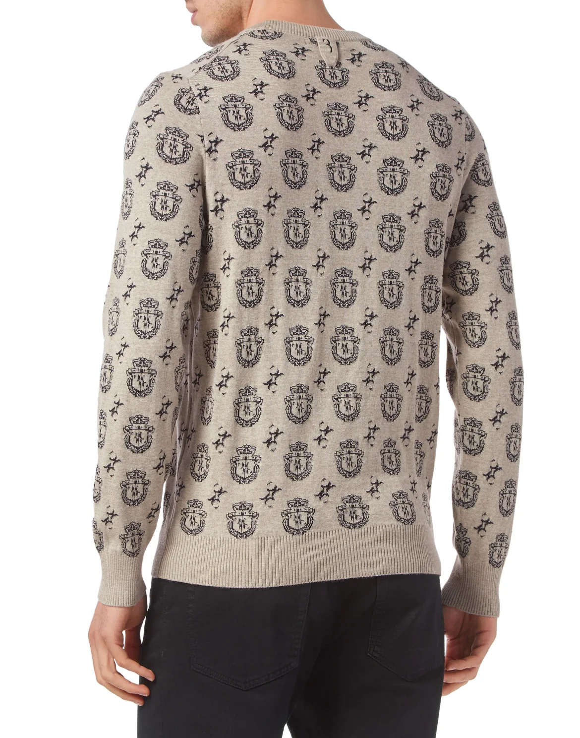 Wool/Cotton Pullover LS, цвет: Синий