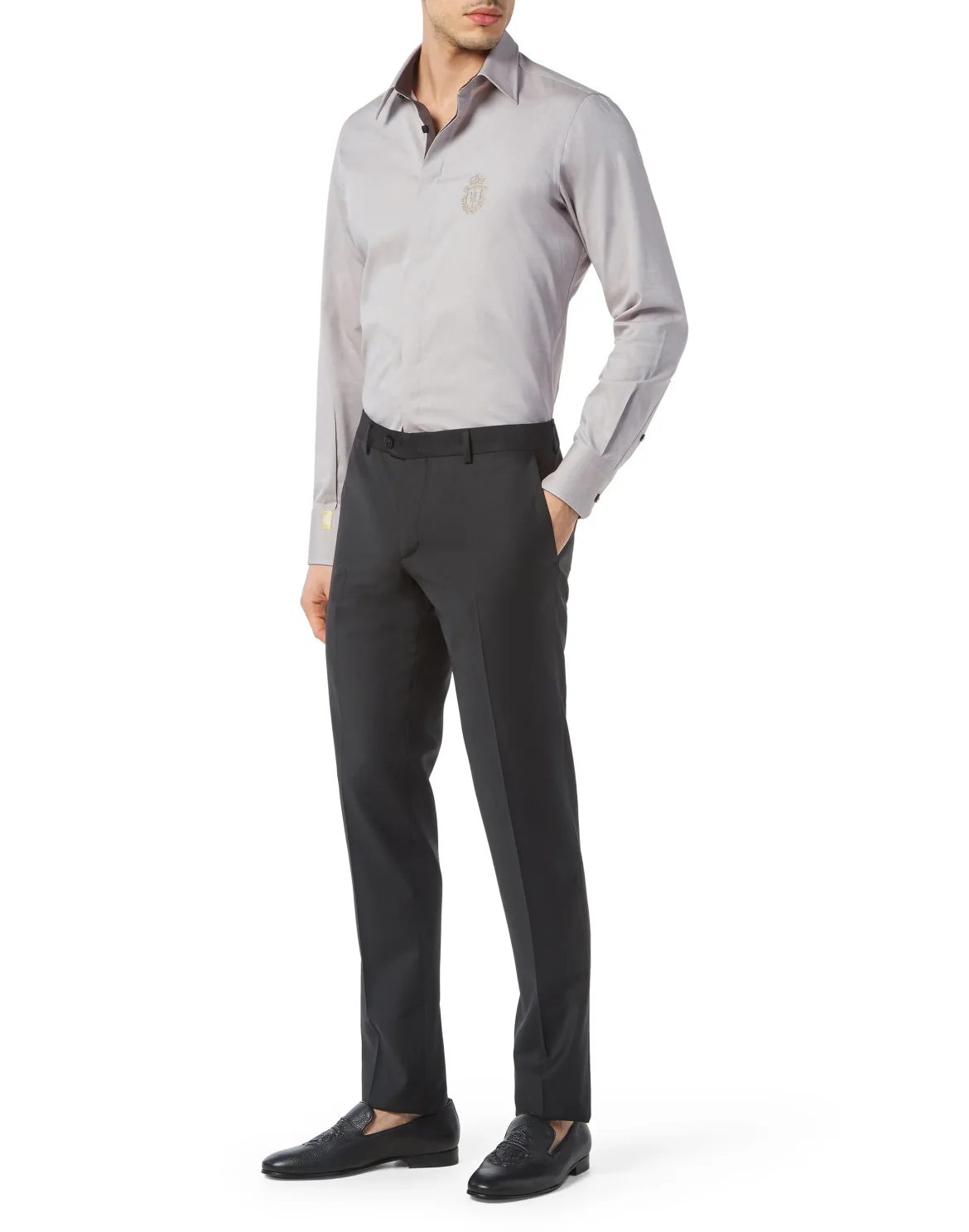 Shirt Silver Cut LS Slim Fit, цвет: Бежевый