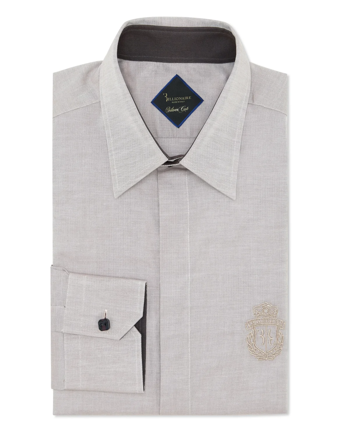 Shirt Silver Cut LS Slim Fit, цвет: Бежевый