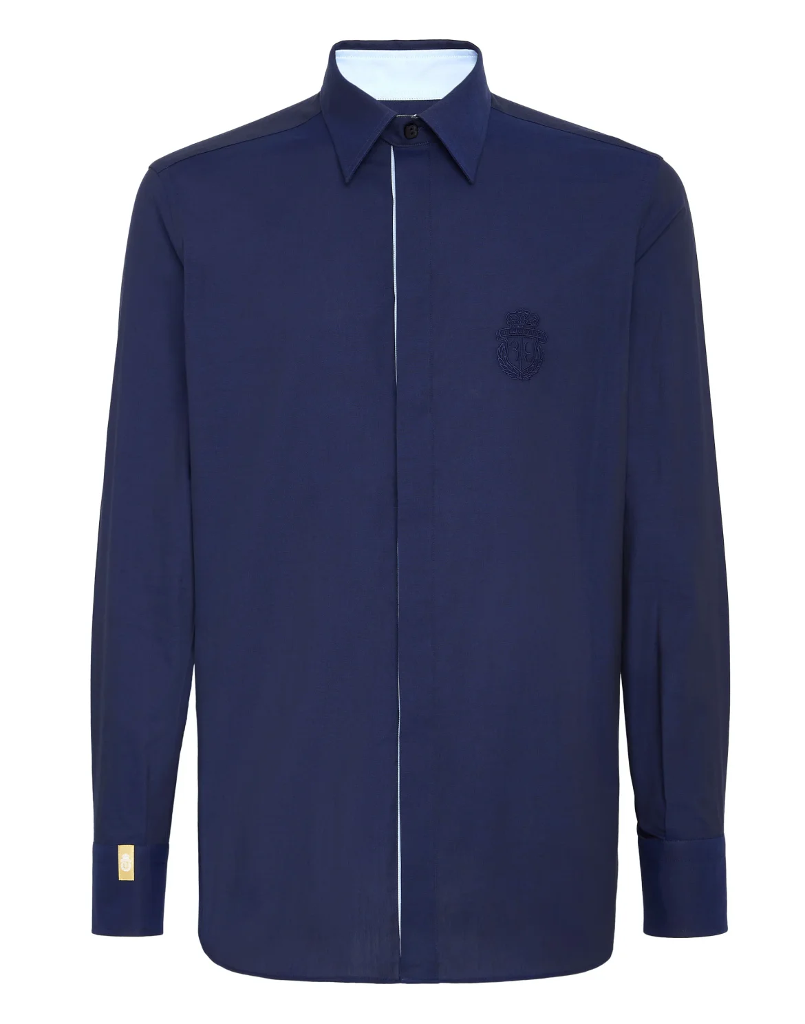 Shirt Silver Cut LS Slim Fit, цвет: Синий