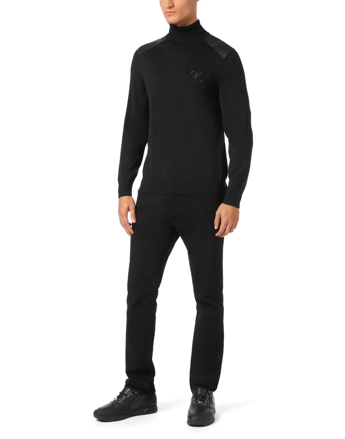 Silk/Wool Turtle Neck LS, цвет: Черный