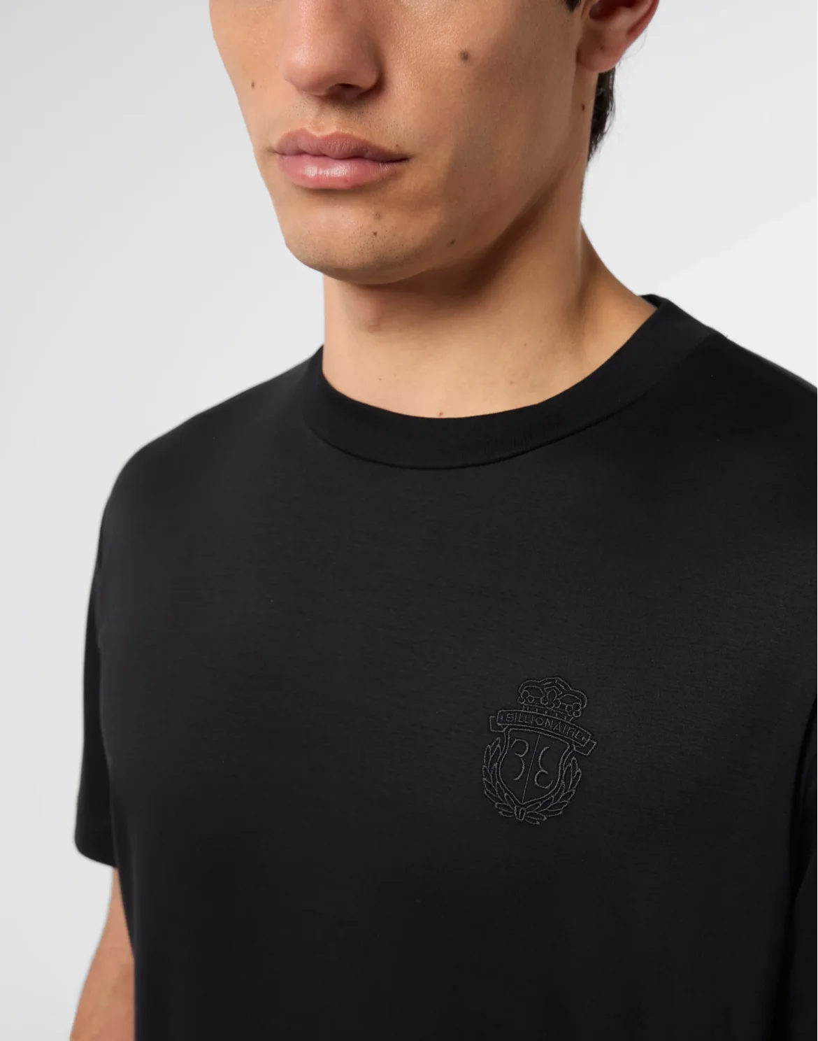 Round Neck T-Shirt Basic, цвет: Черный