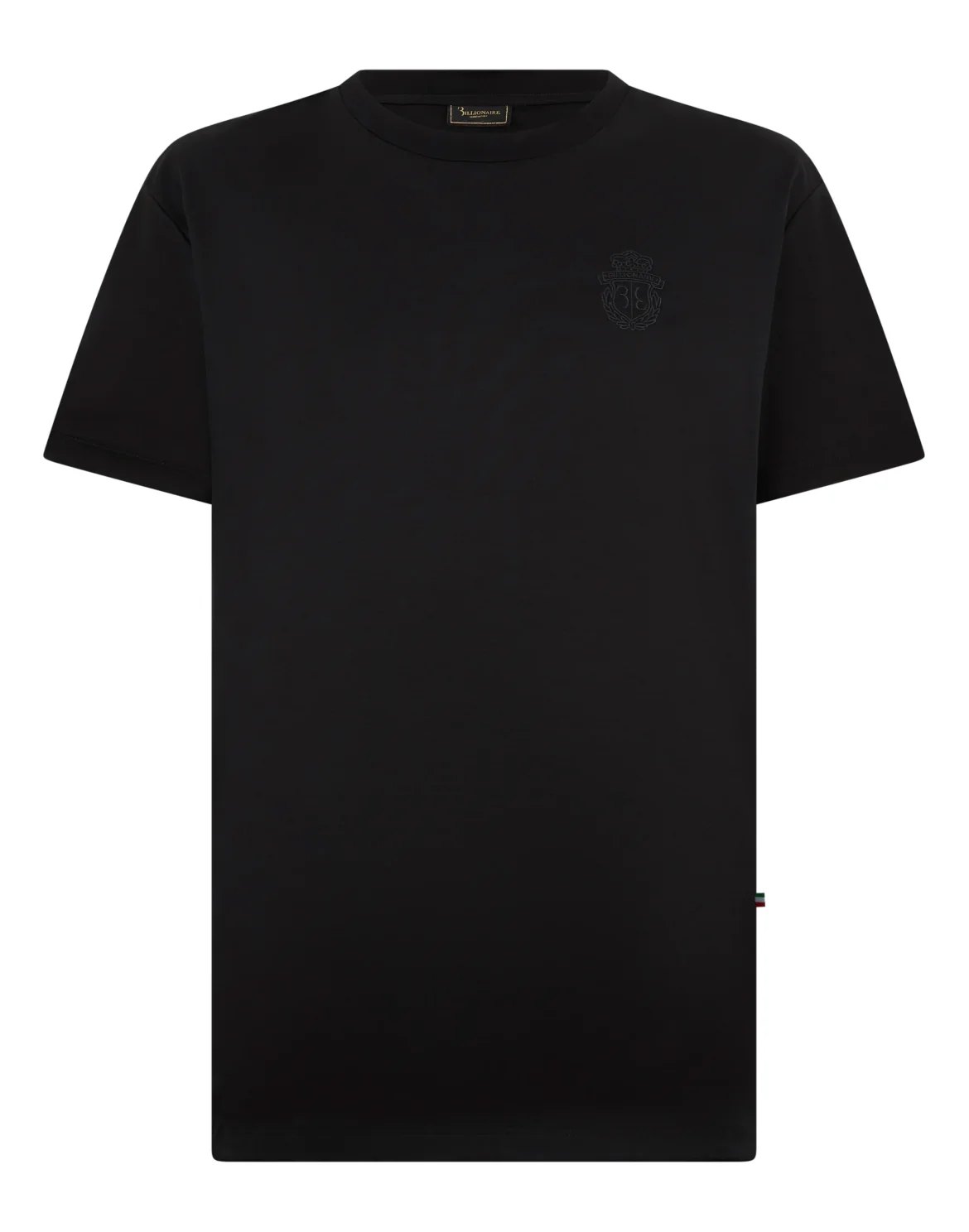 Round Neck T-Shirt Basic, цвет: Черный