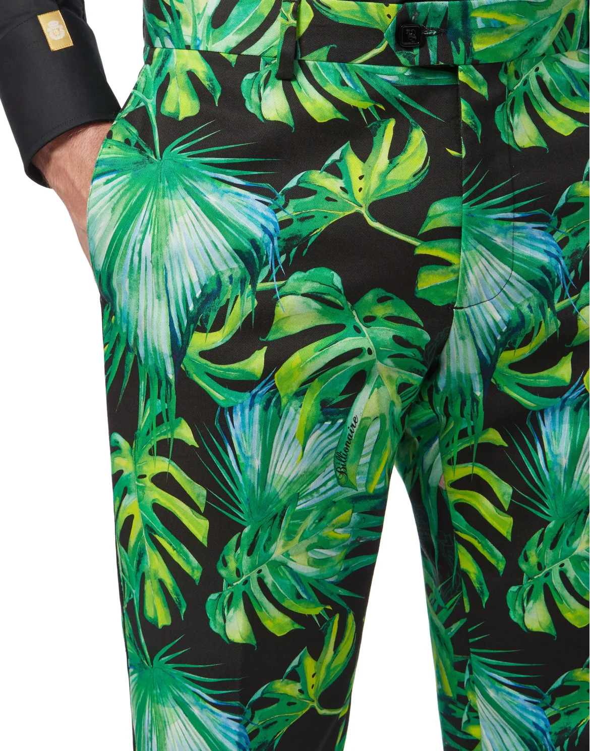 Slim Trousers FS Palms, цвет: Черный