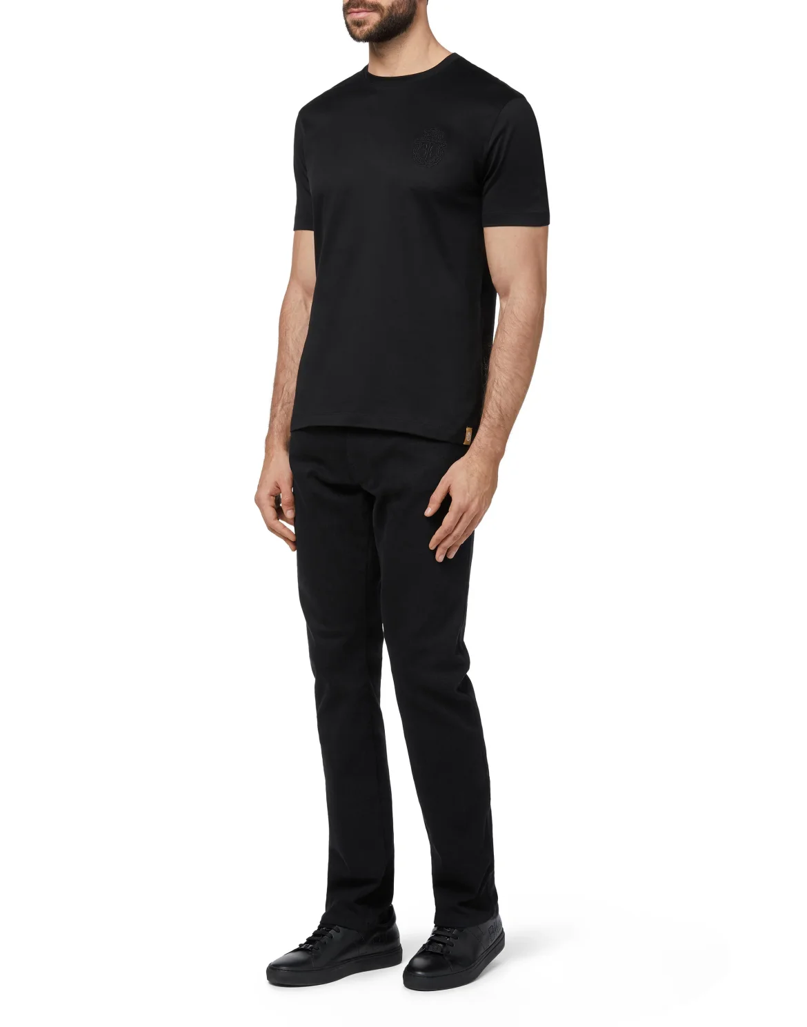T-shirt Round Neck SS Crest, цвет: Черный