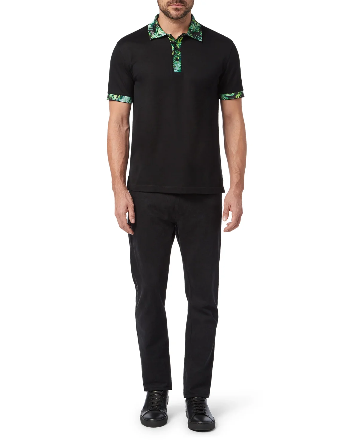 Polo shirt SS Palms, цвет: Черный
