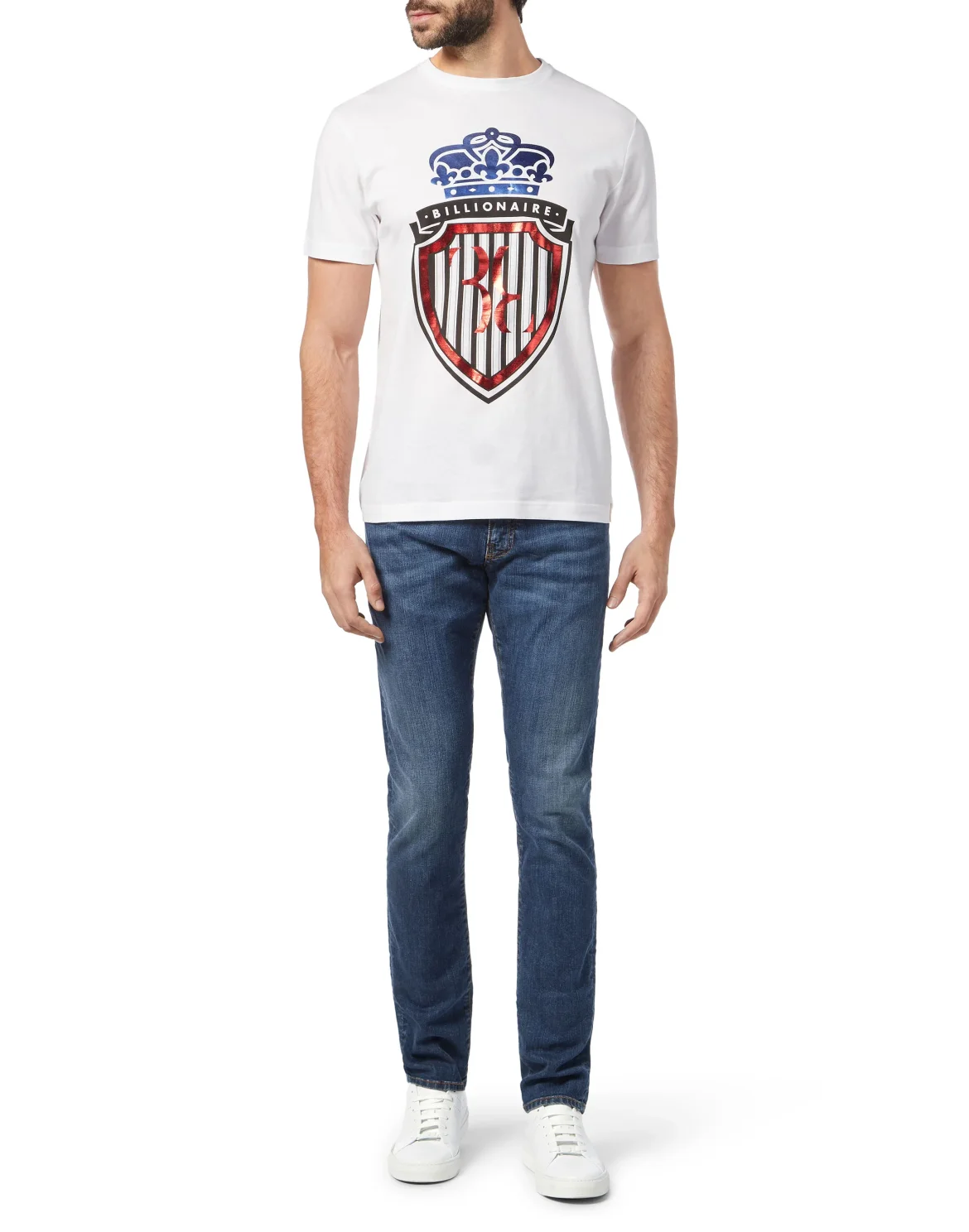 T-shirt Round Neck SS Crest, цвет: Белый