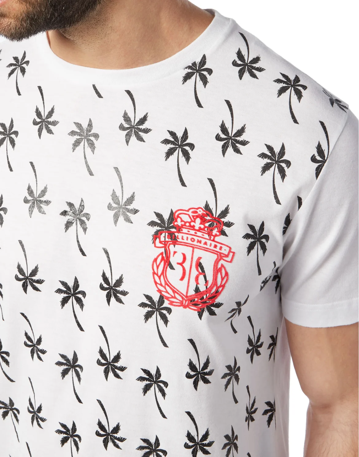 T-shirt Round Neck SS Palms, цвет: Белый