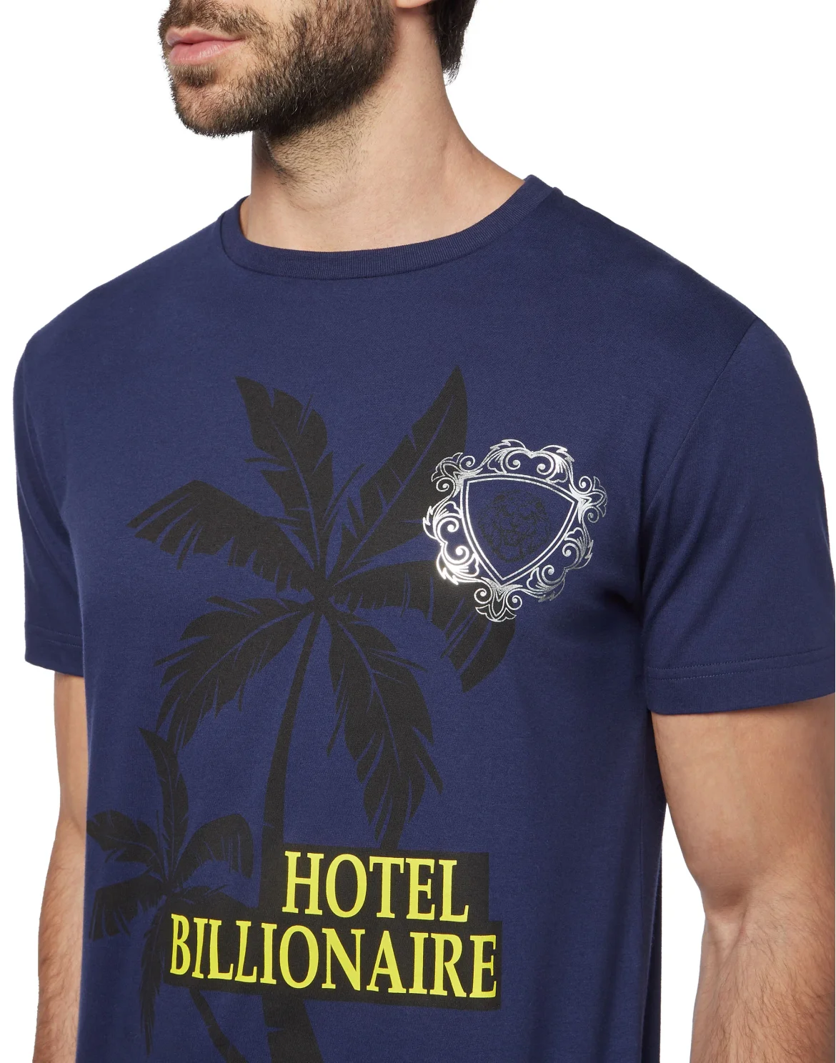 T-shirt Round Neck SS Palms, цвет: Синий