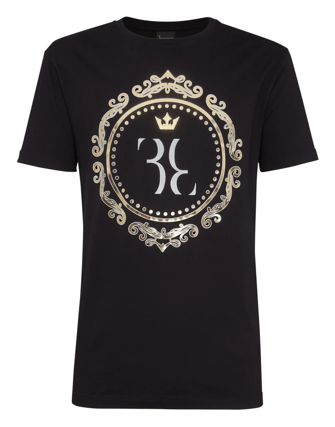 T-shirt Round Neck SS Baroque, цвет: Черный