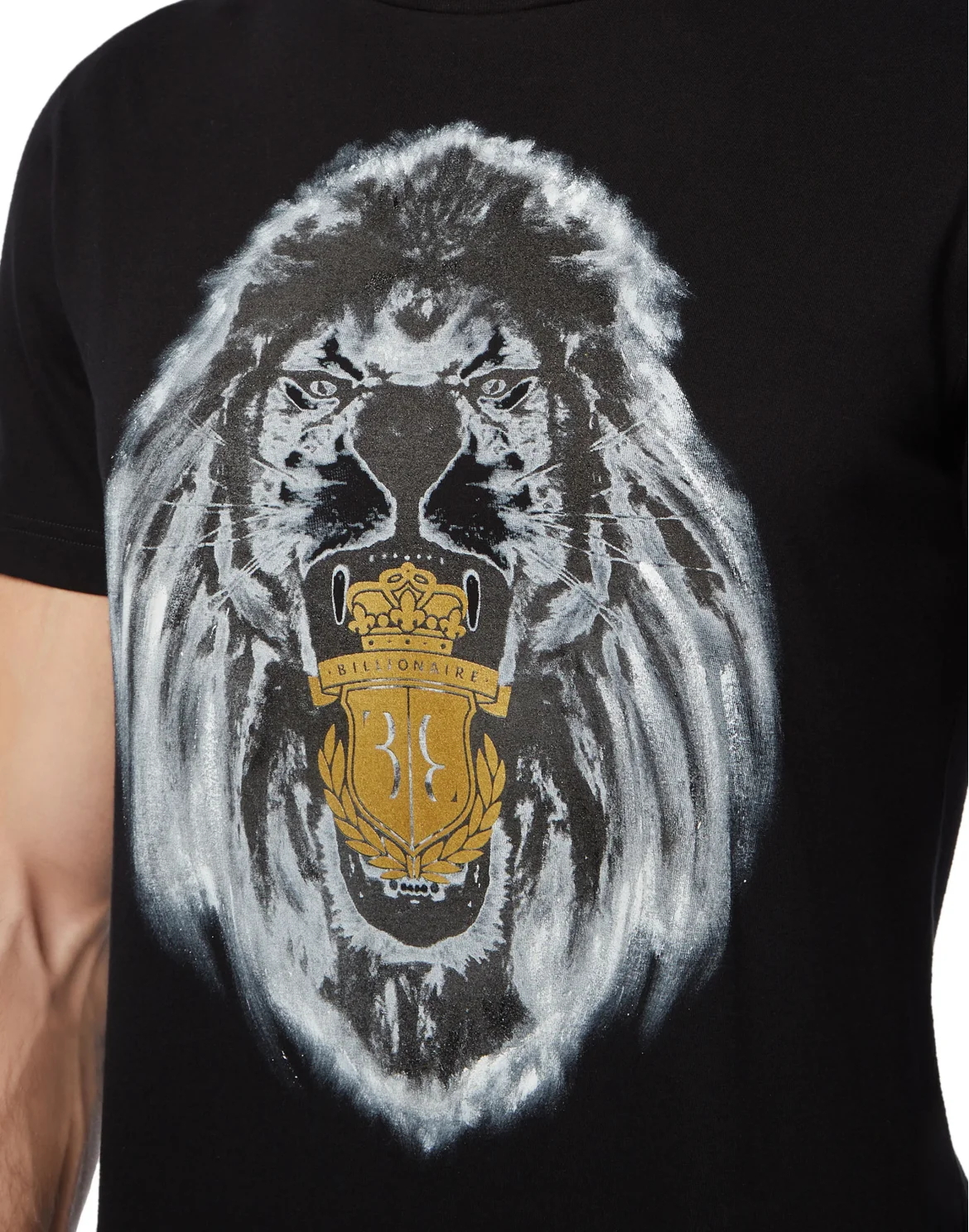 T-shirt Round Neck SS Lion, цвет: Черный