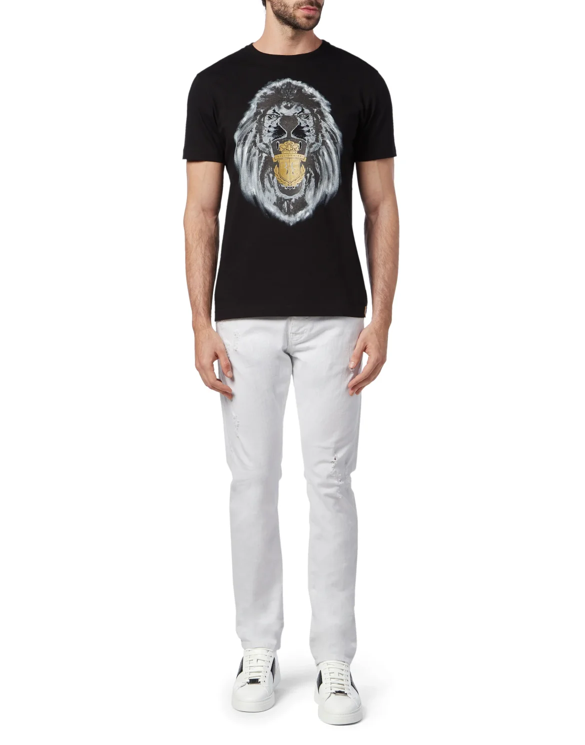 T-shirt Round Neck SS Lion, цвет: Черный
