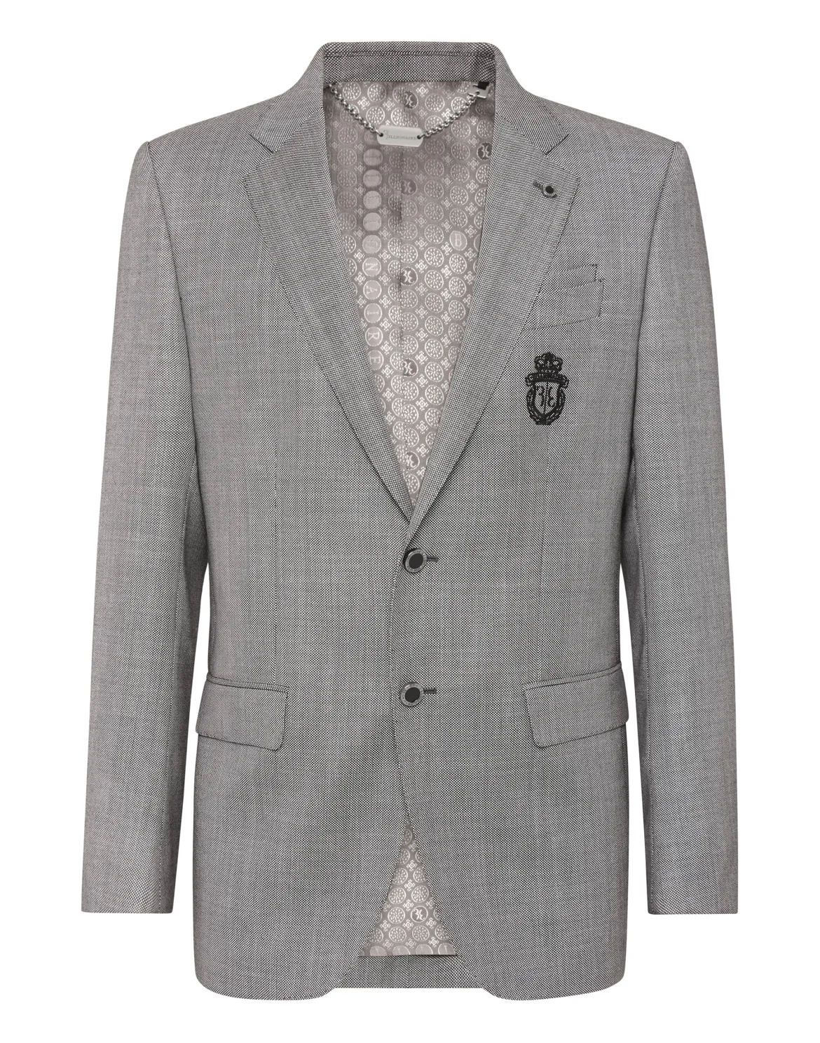 Blazer Super Slim Fit Crest, цвет: Серый