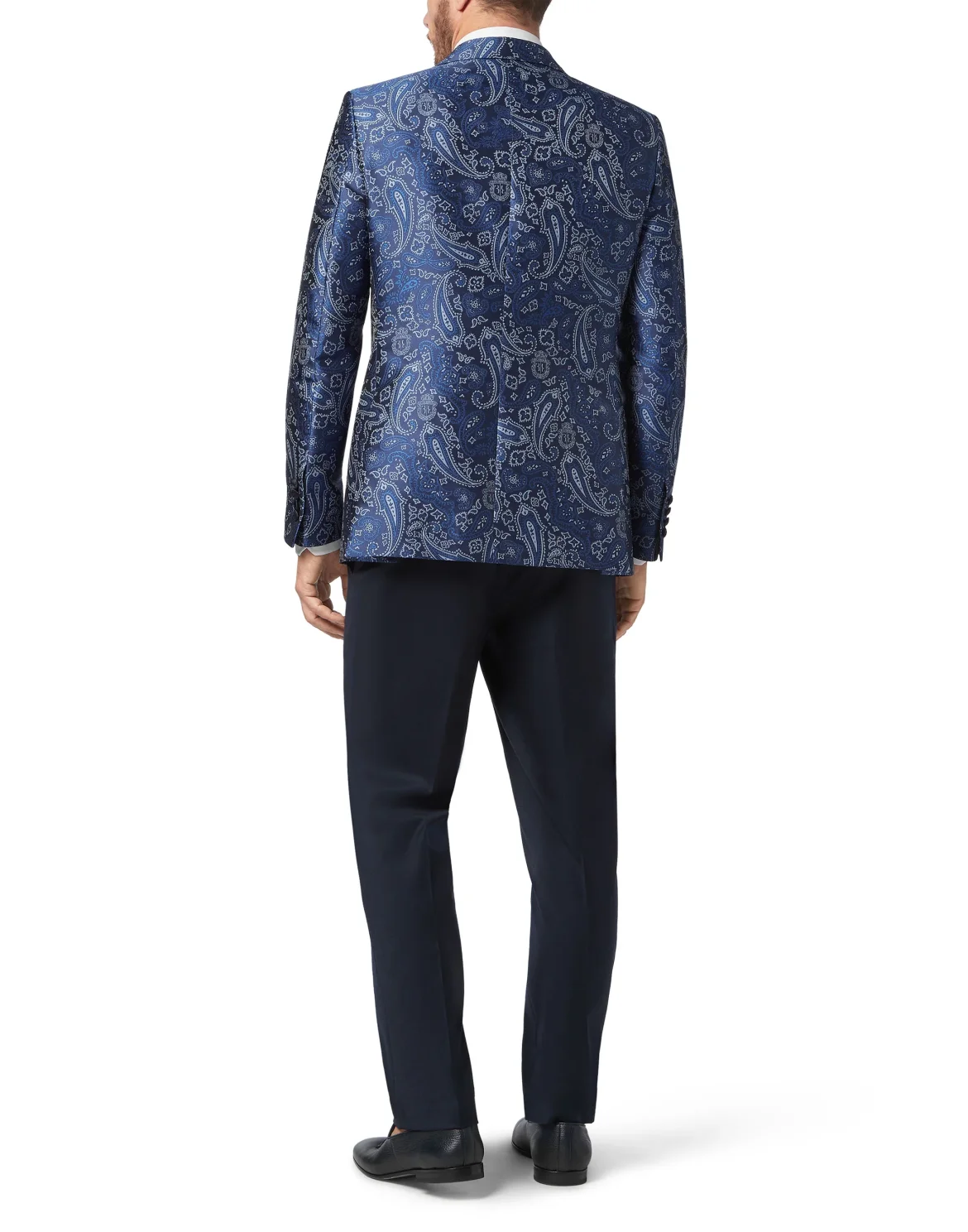 Blazer Super Slim Fit Paisley, цвет: Синий