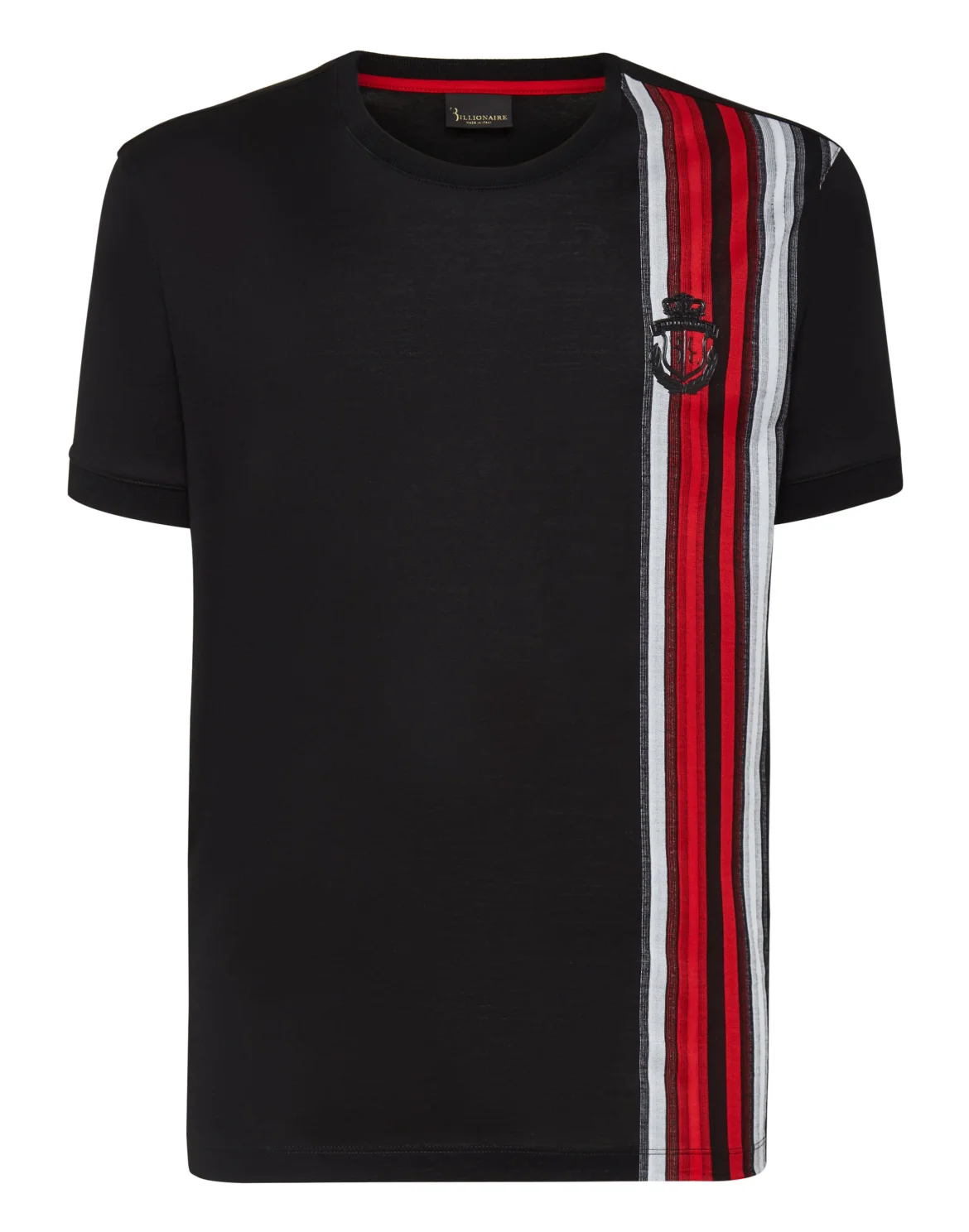 T-shirt Round Neck SS Stripes, цвет: Черный