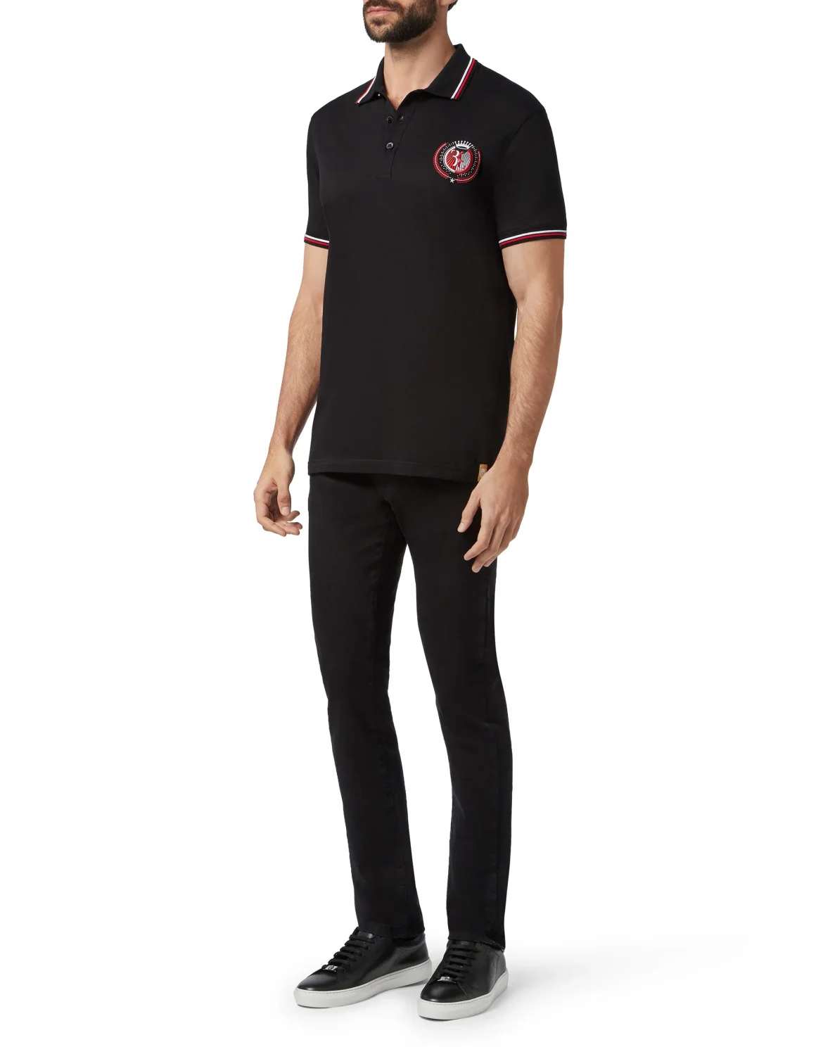 Polo shirt SS Double B, цвет: Черный