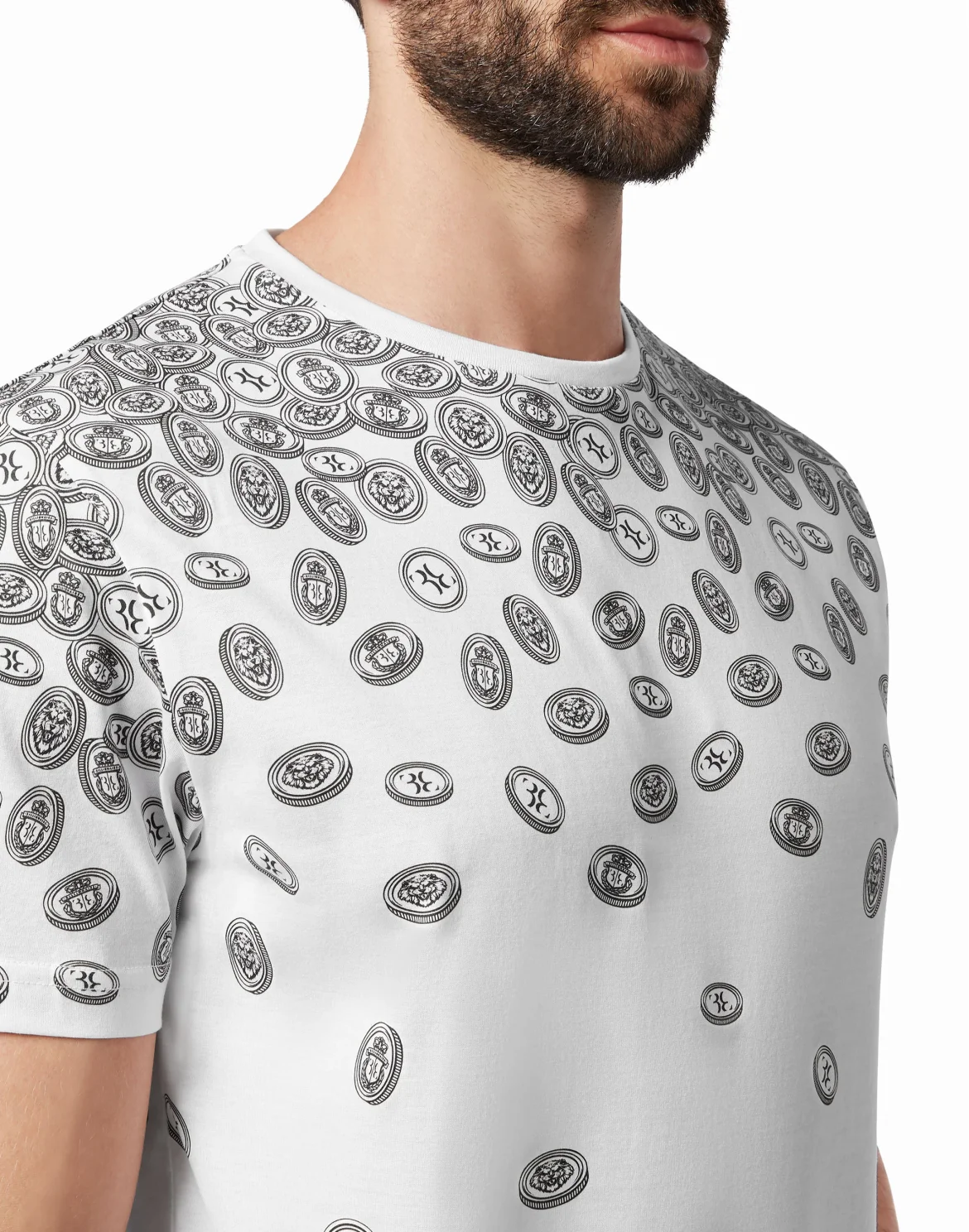T-shirt Round Neck SS Money, цвет: Белый