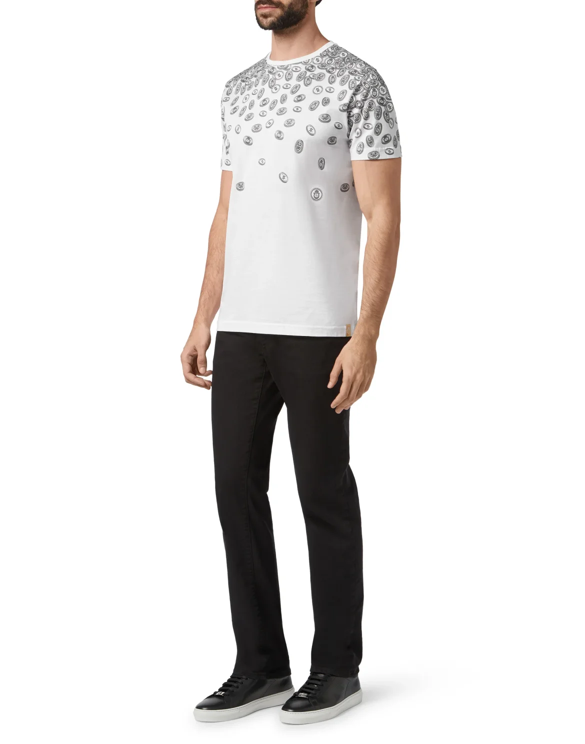 T-shirt Round Neck SS Money, цвет: Белый
