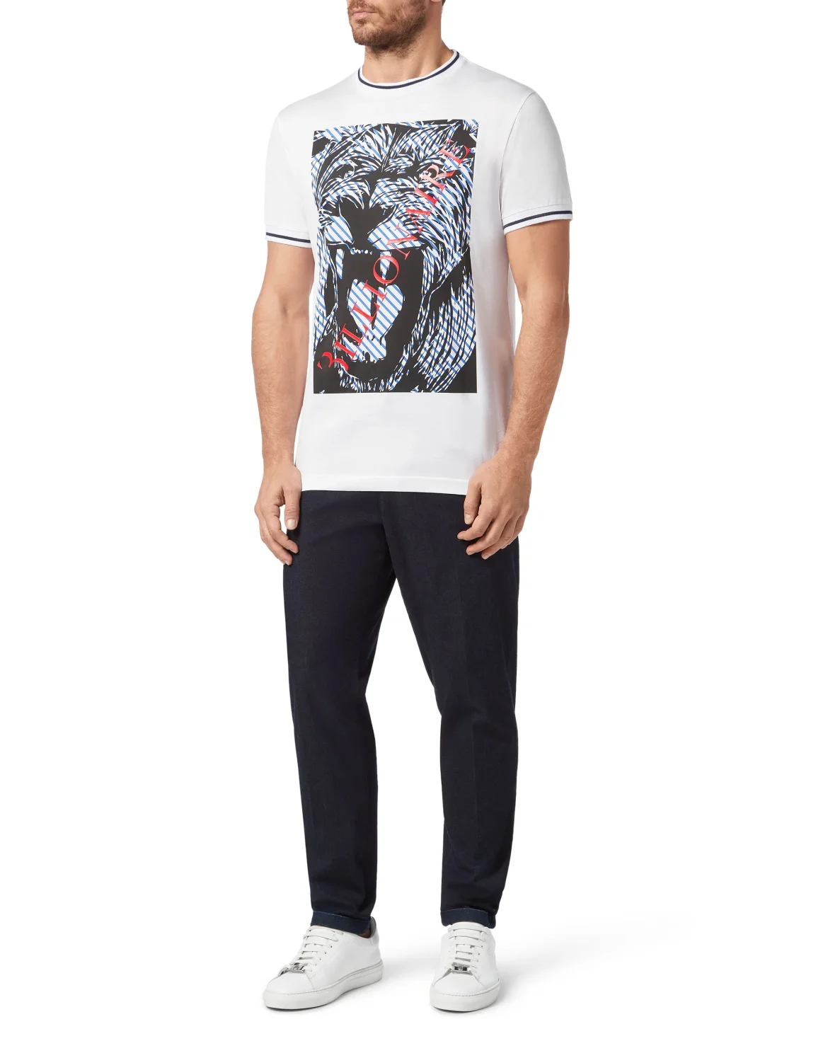 T-shirt Round Neck SS Lion, цвет: Белый