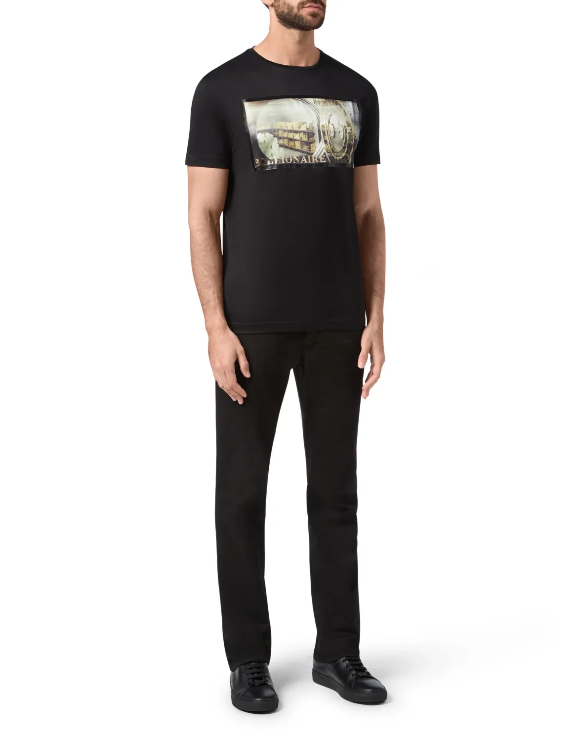 T-shirt Round Neck SS Money, цвет: Черный