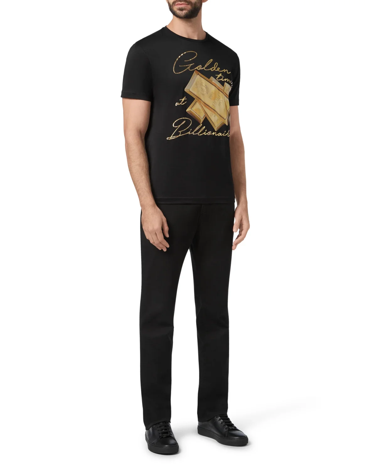 T-shirt Round Neck SS Lion, цвет: Черный