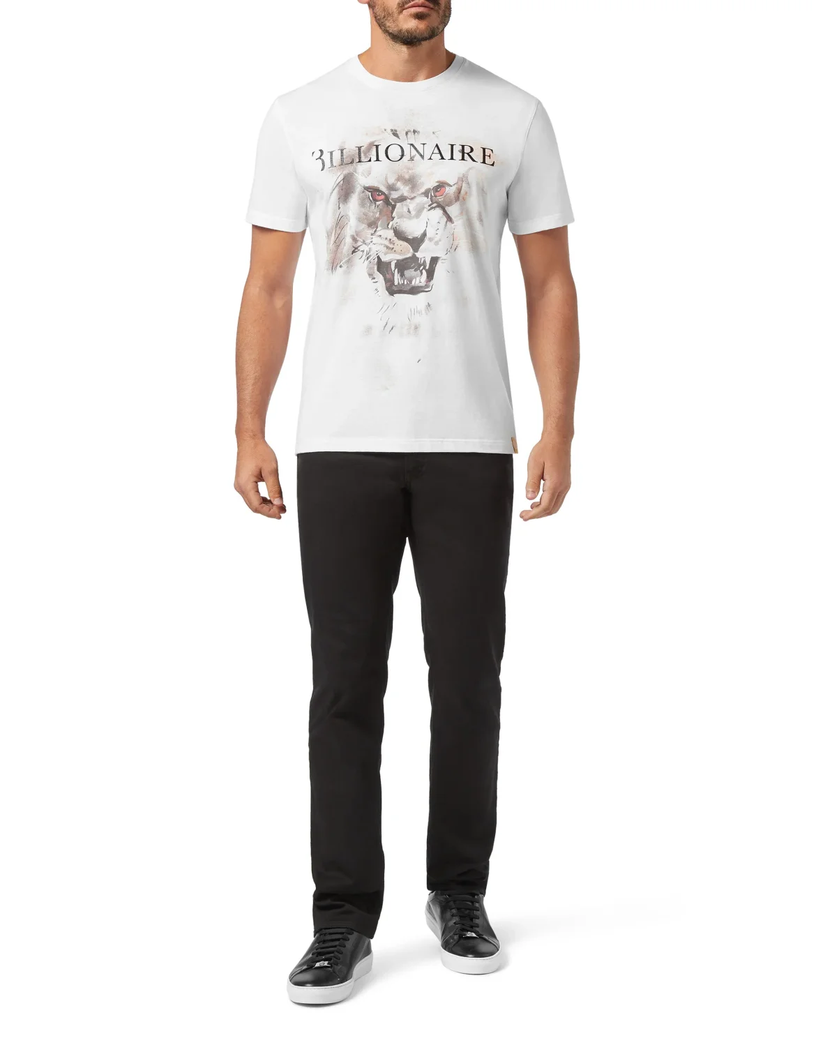 T-shirt Round Neck SS Lion, цвет: Белый