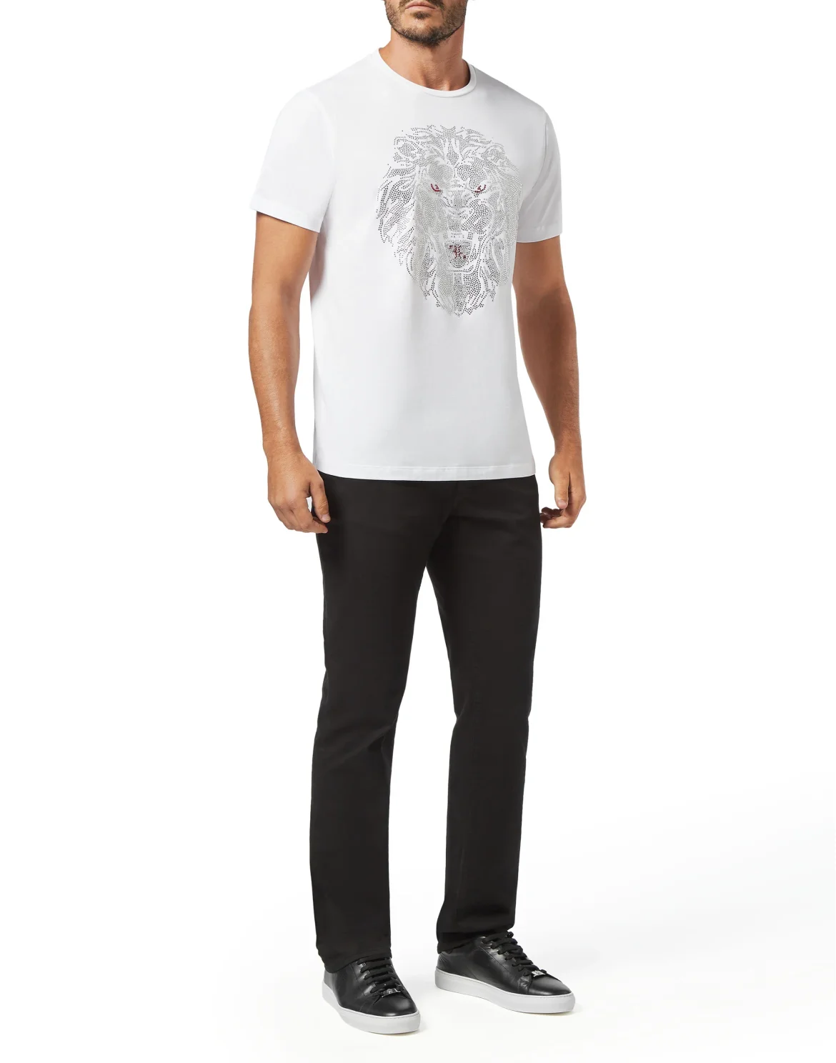 T-shirt Round Neck SS Lion, цвет: Белый