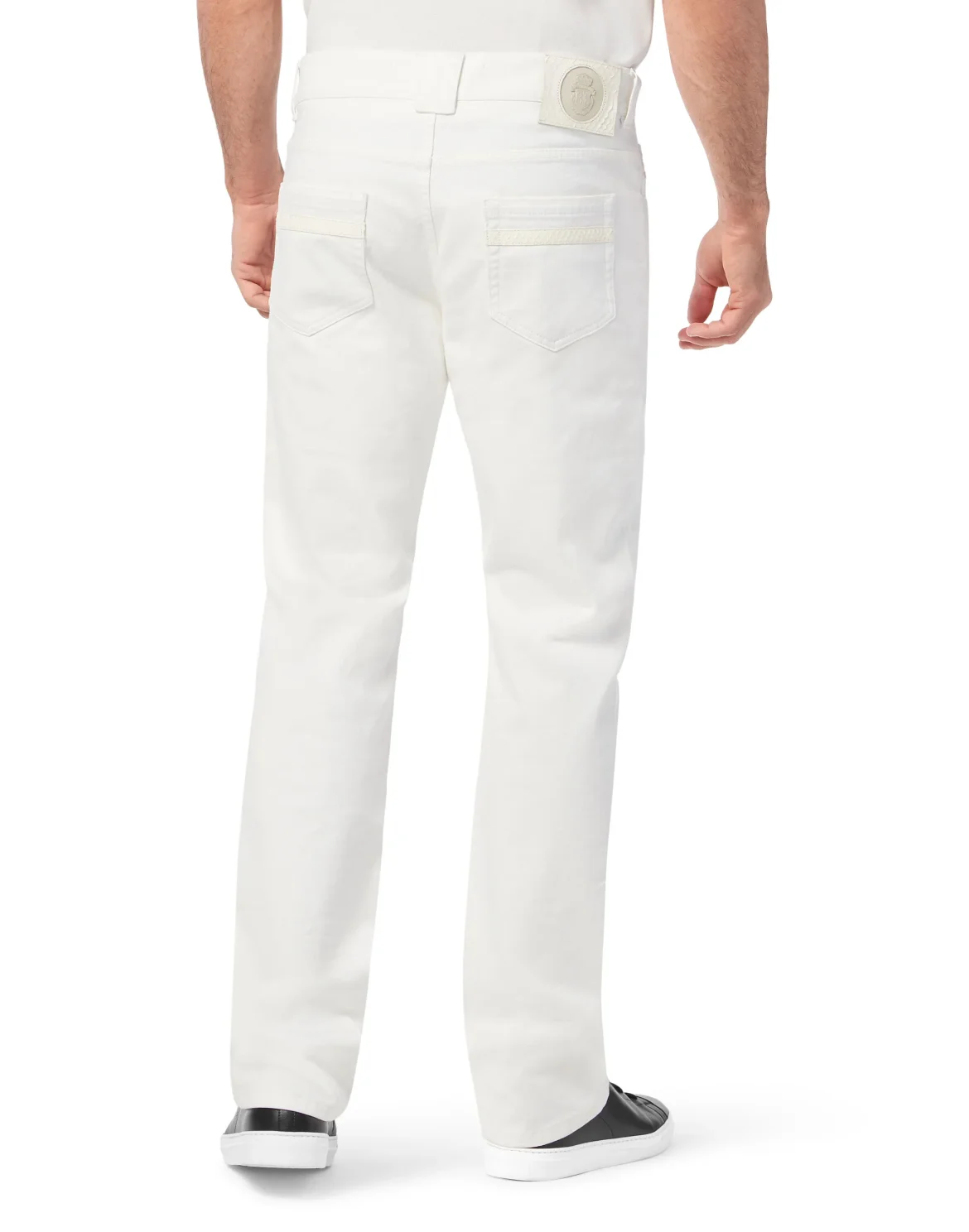 Denim Trousers Regular fit Istitutional, цвет: Белый