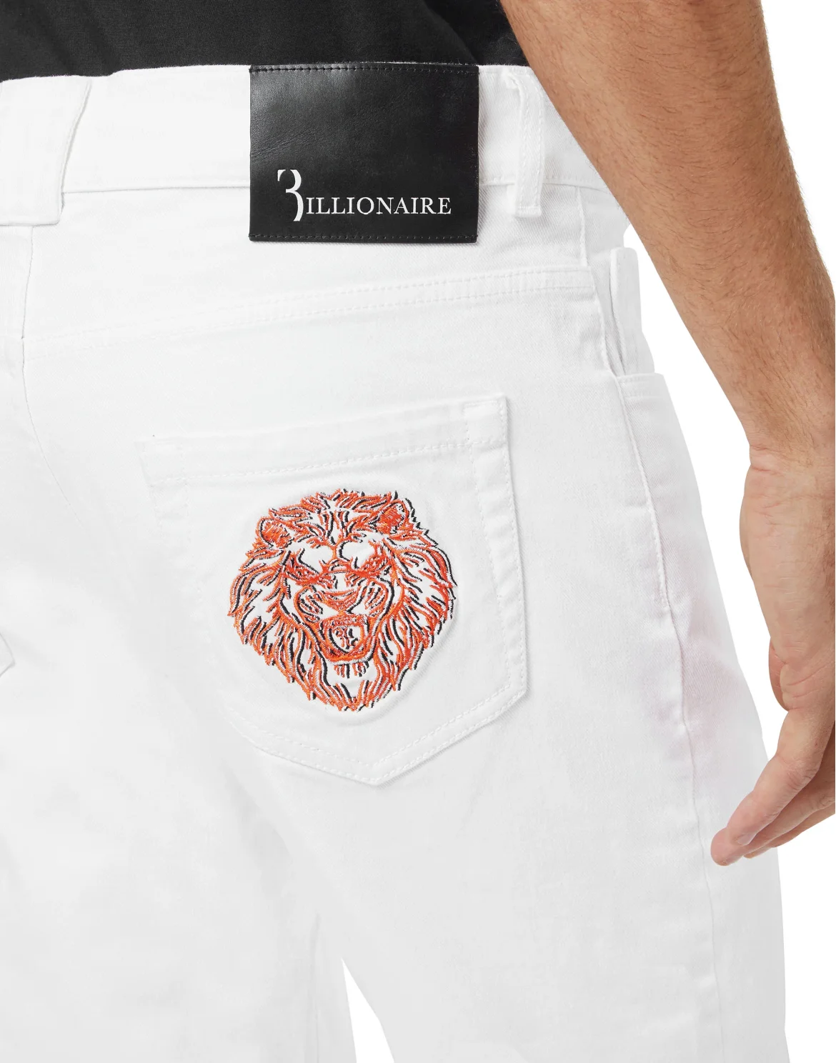 Denim Trousers Regular fit Lion, цвет: Белый