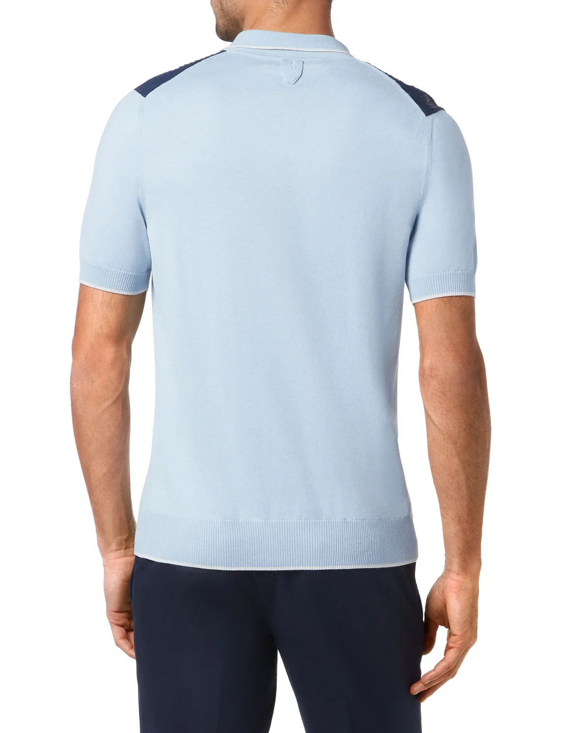 Pullover Polo-Neck SS Crest, цвет: Синий