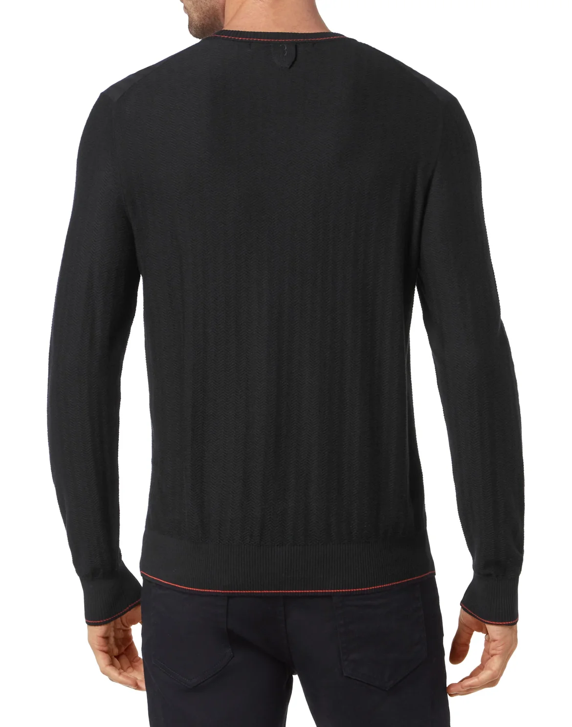 Pullover Round Neck LS Lion, цвет: Черный