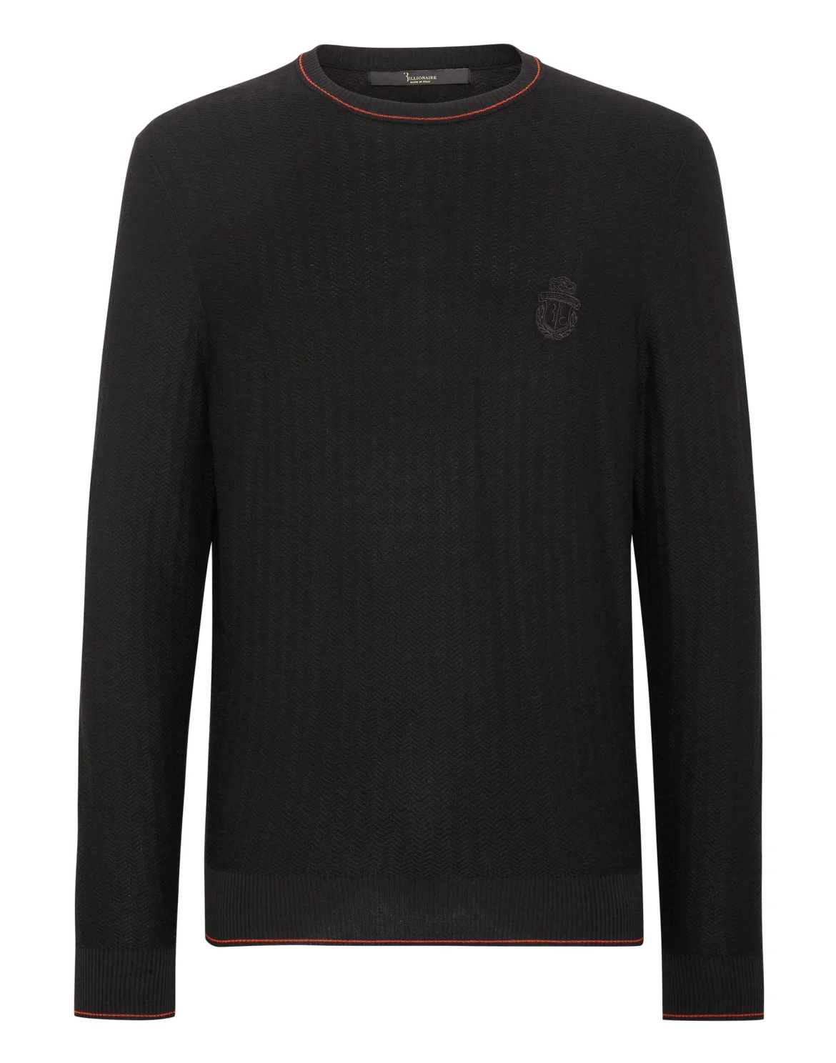 Pullover Round Neck LS Lion, цвет: Черный