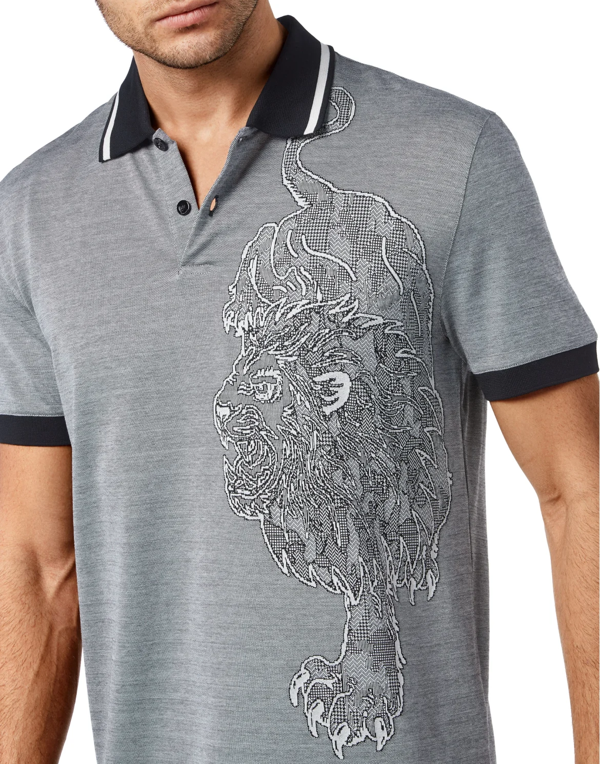 Polo Shirt SS Lion, цвет: Черный