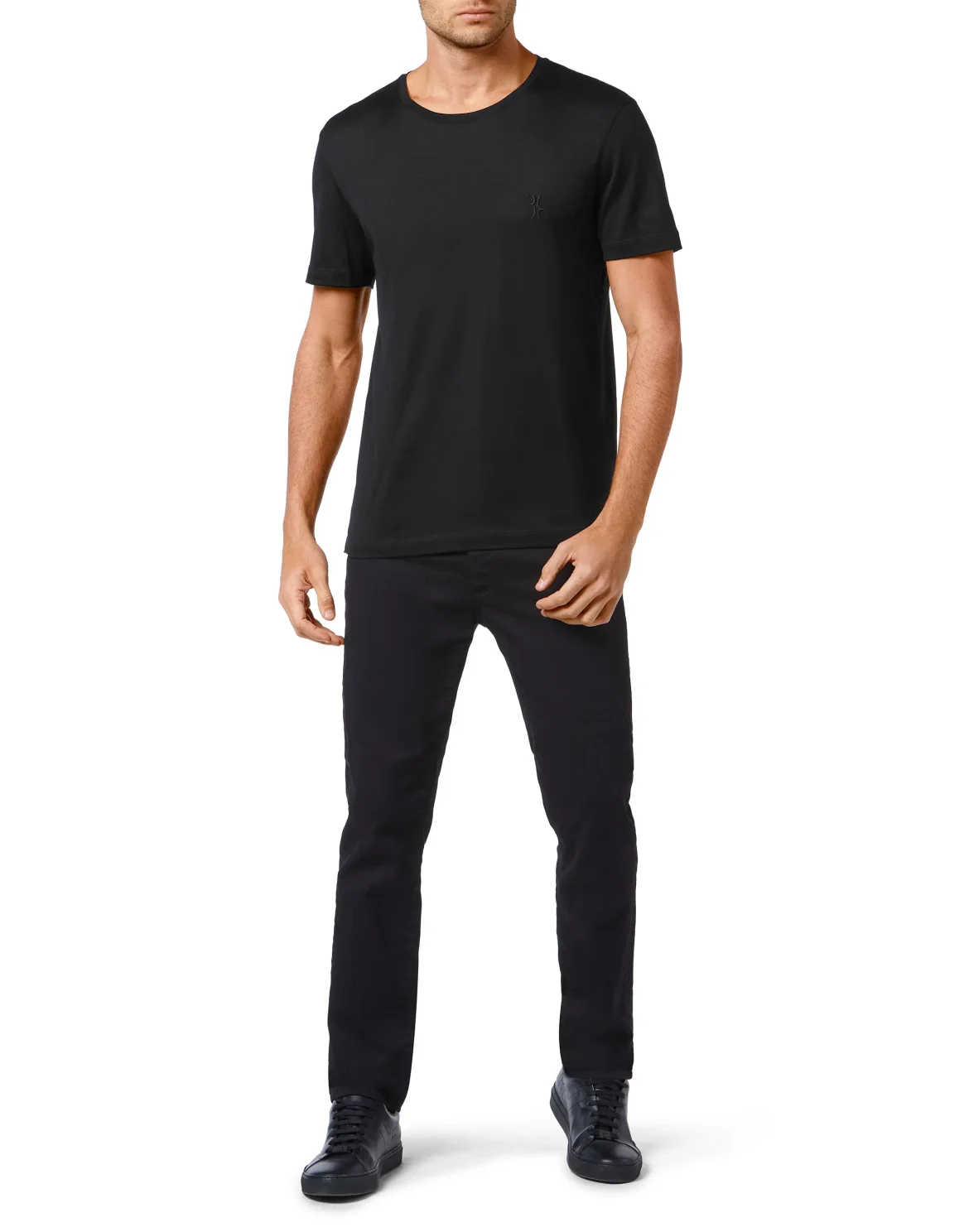 T-shirt Round Neck SS Crest, цвет: Черный