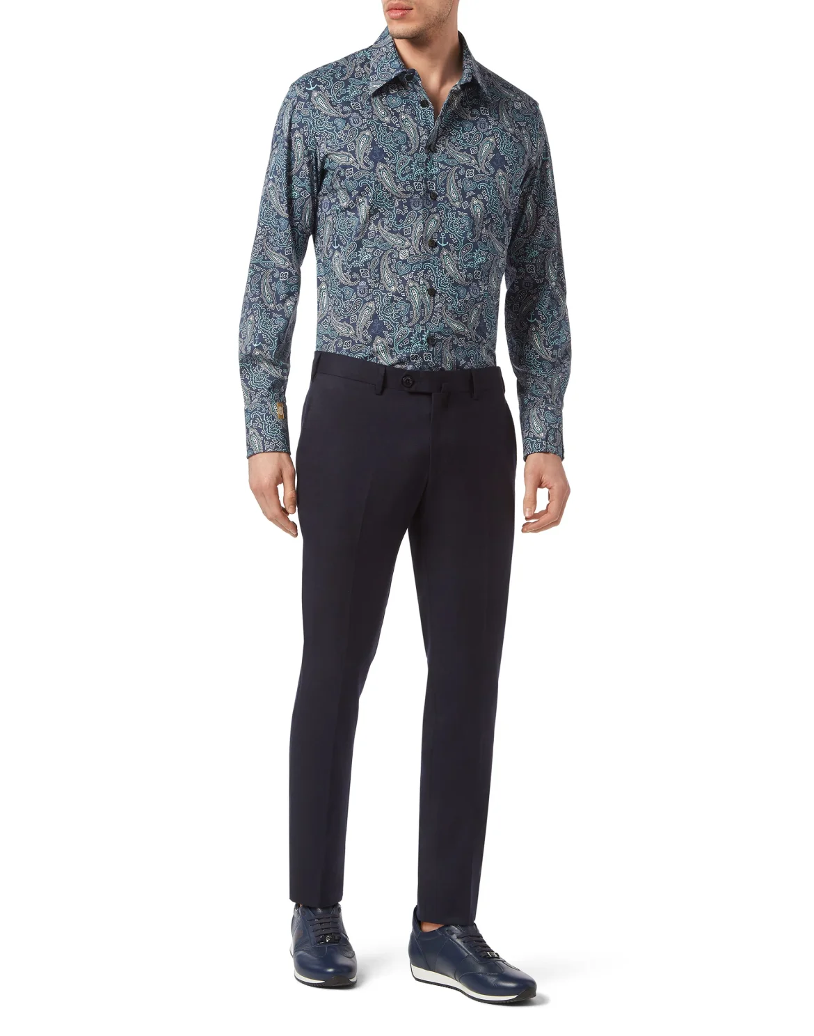 Cotton Shirt Silver Cut LS, цвет: Синий