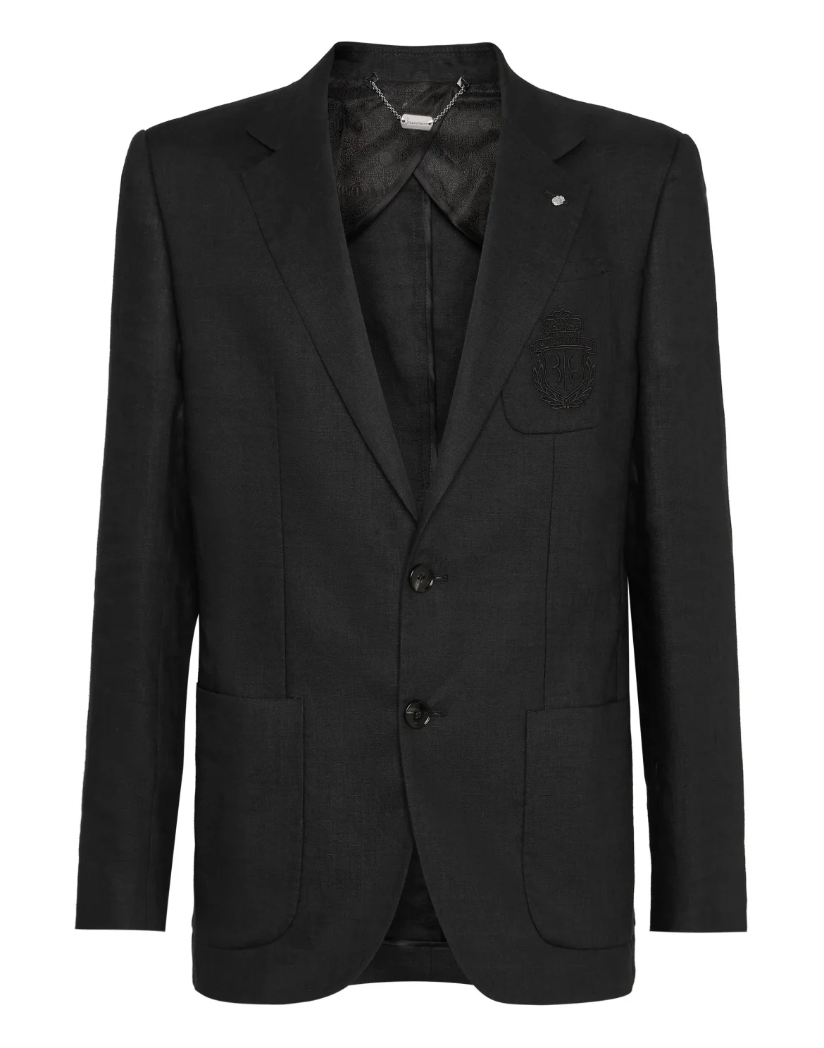 Linen Blazer, цвет: Черный