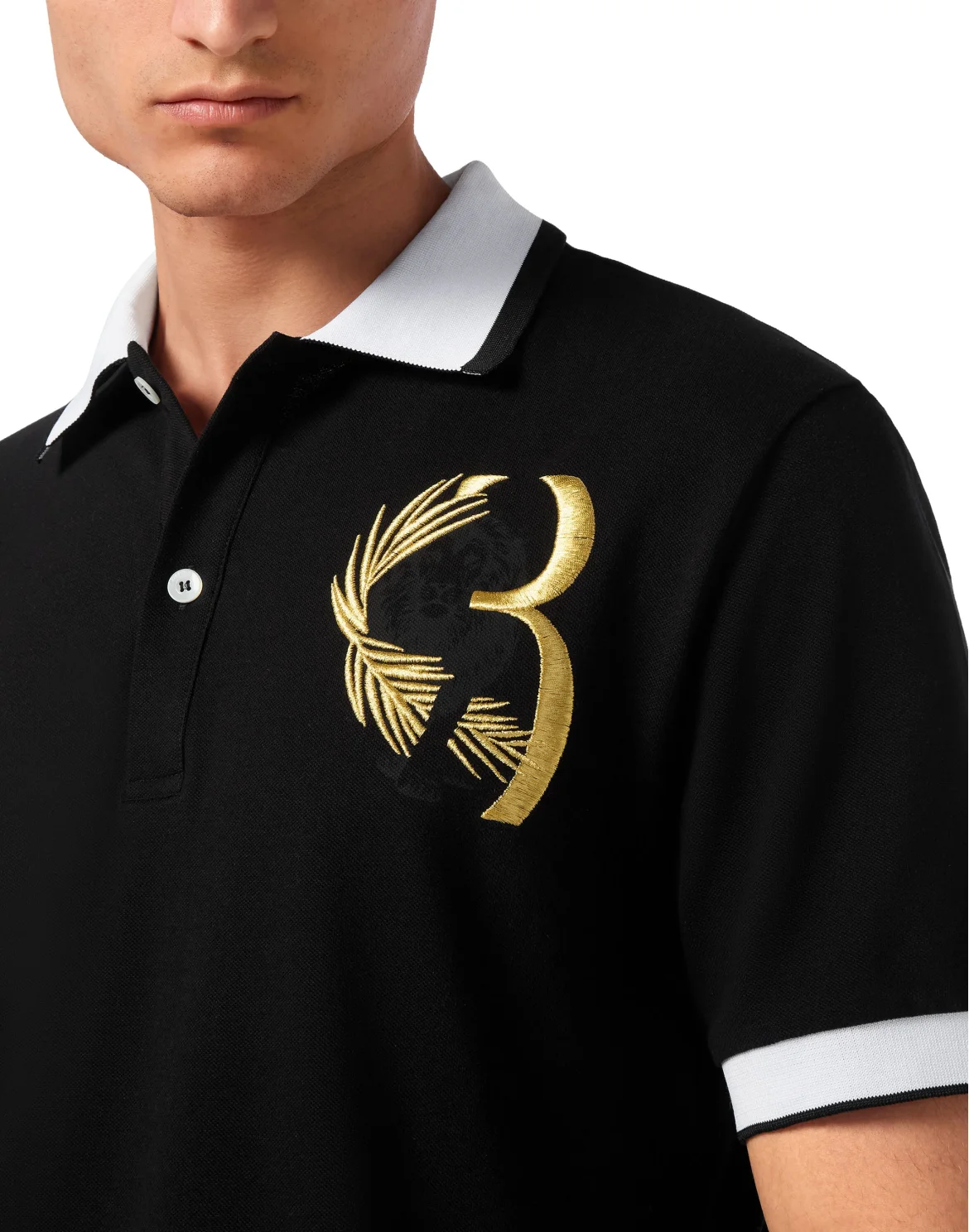 Piquet Polo shirt SS, цвет: Черный