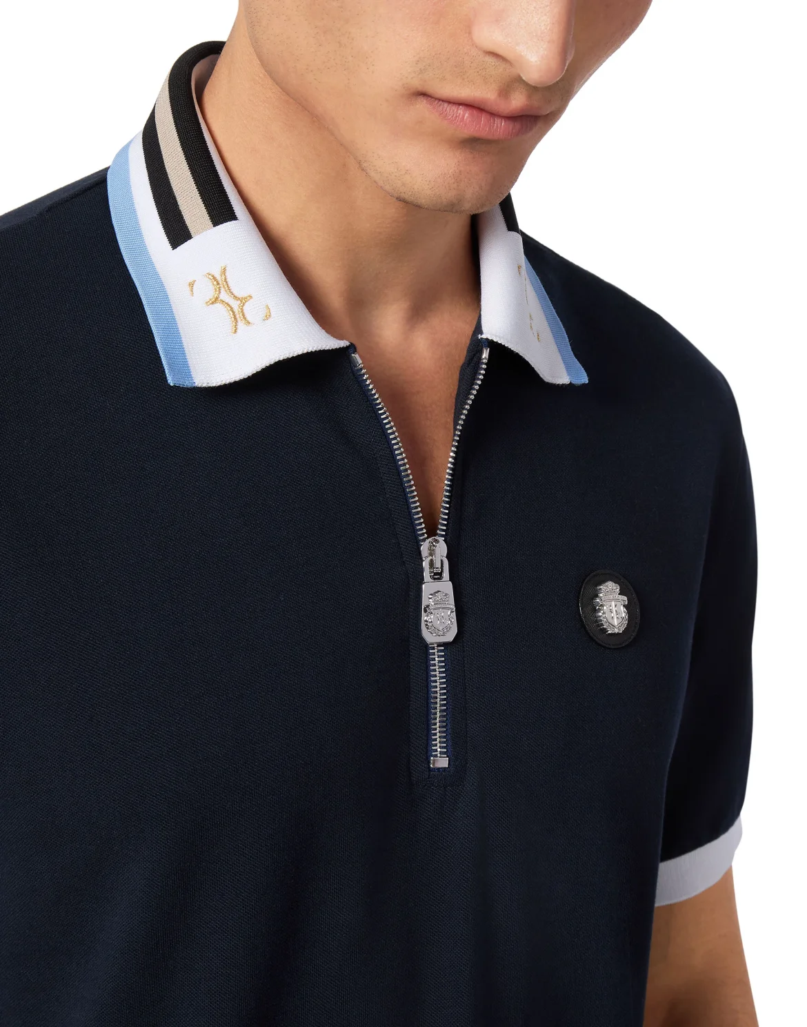 Piquet Polo shirt SS, цвет: Синий