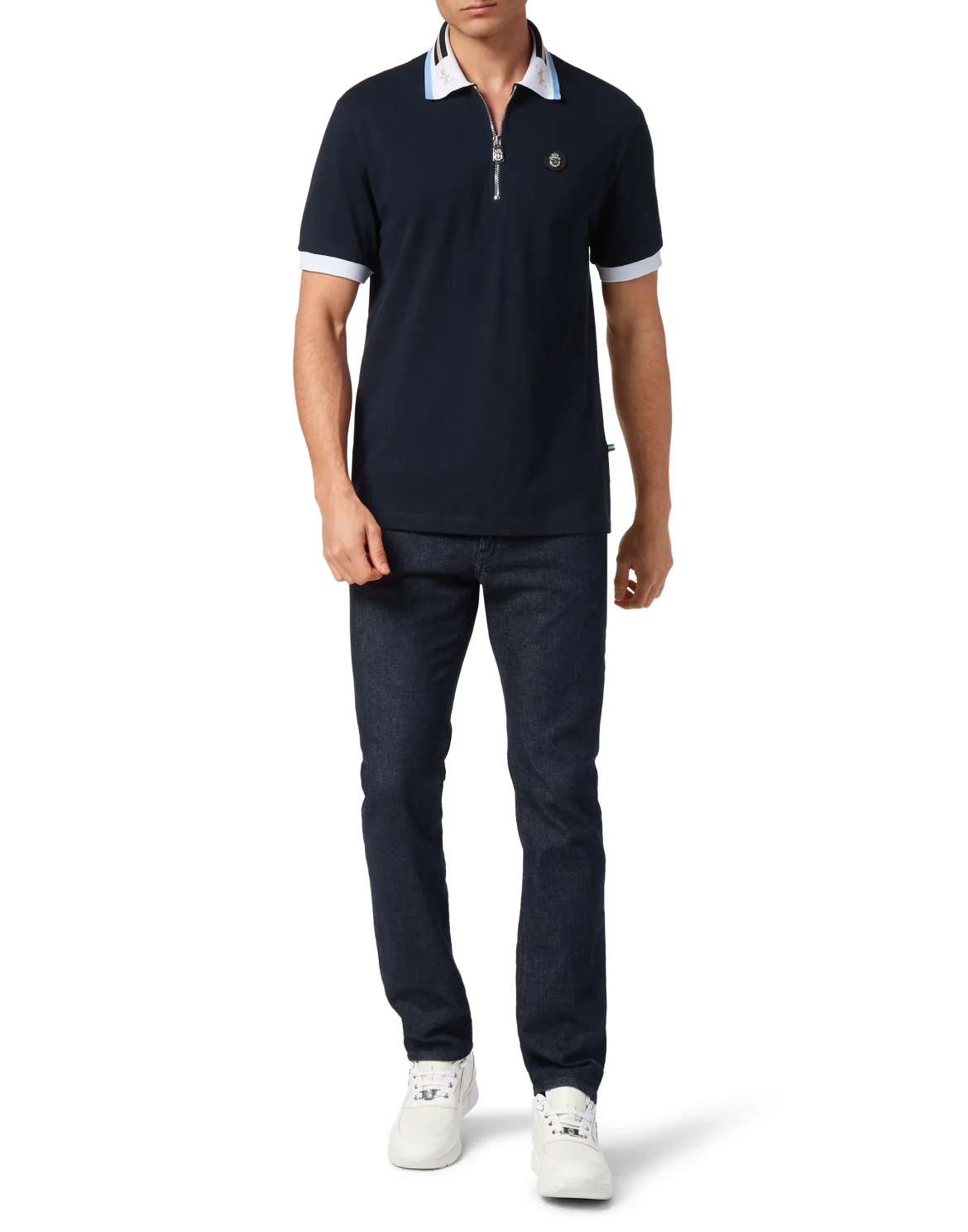 Piquet Polo shirt SS, цвет: Синий